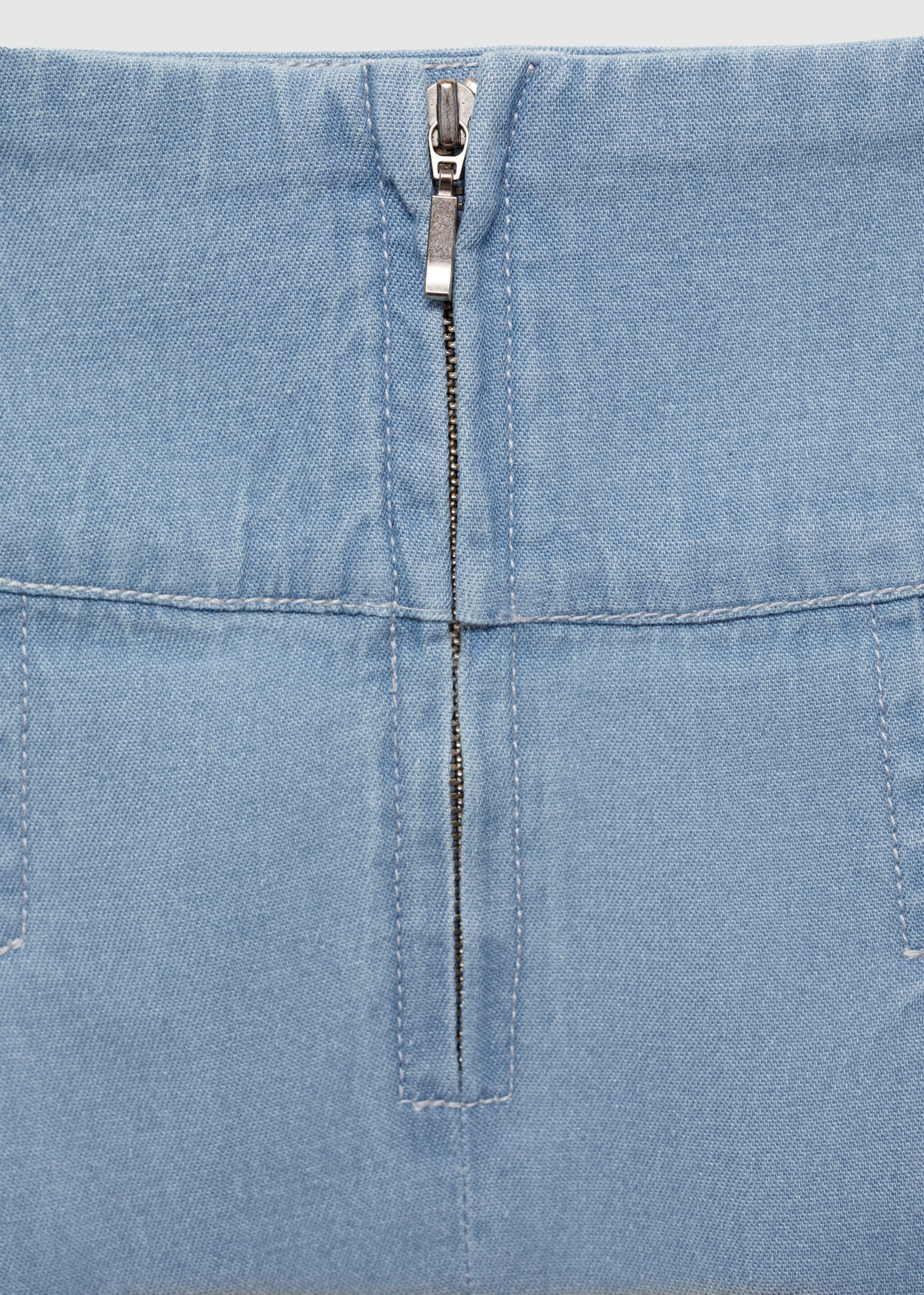 Denim mini-skirt - Details of the article 0