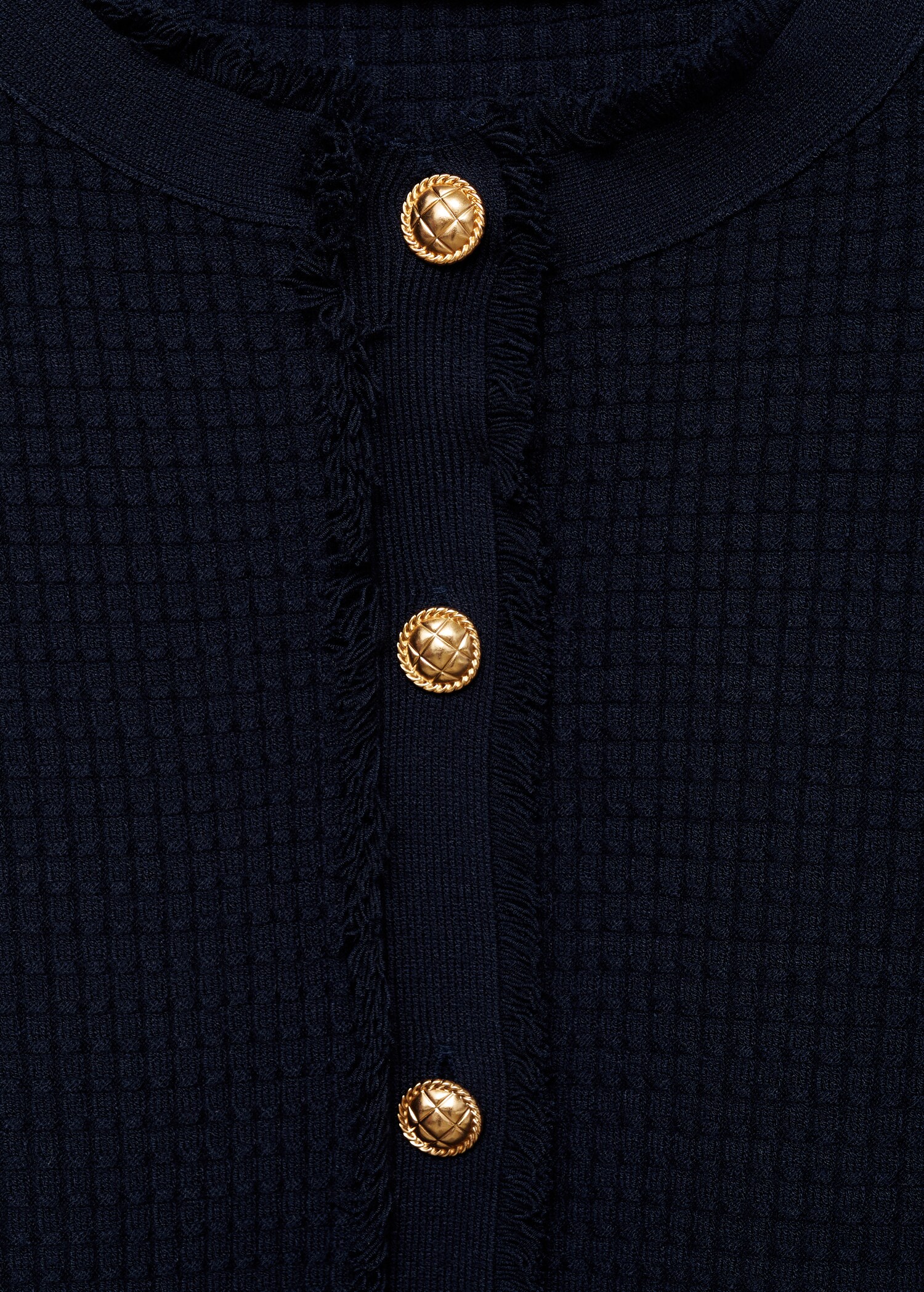Gebreid vest met knopen - Detail van het artikel 0