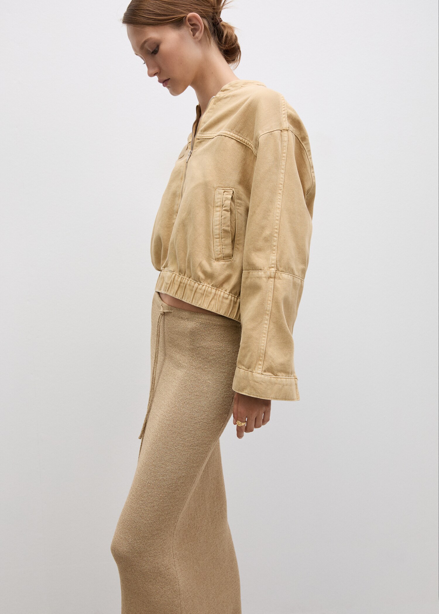 Denim bomber jacket - Details of the article 2