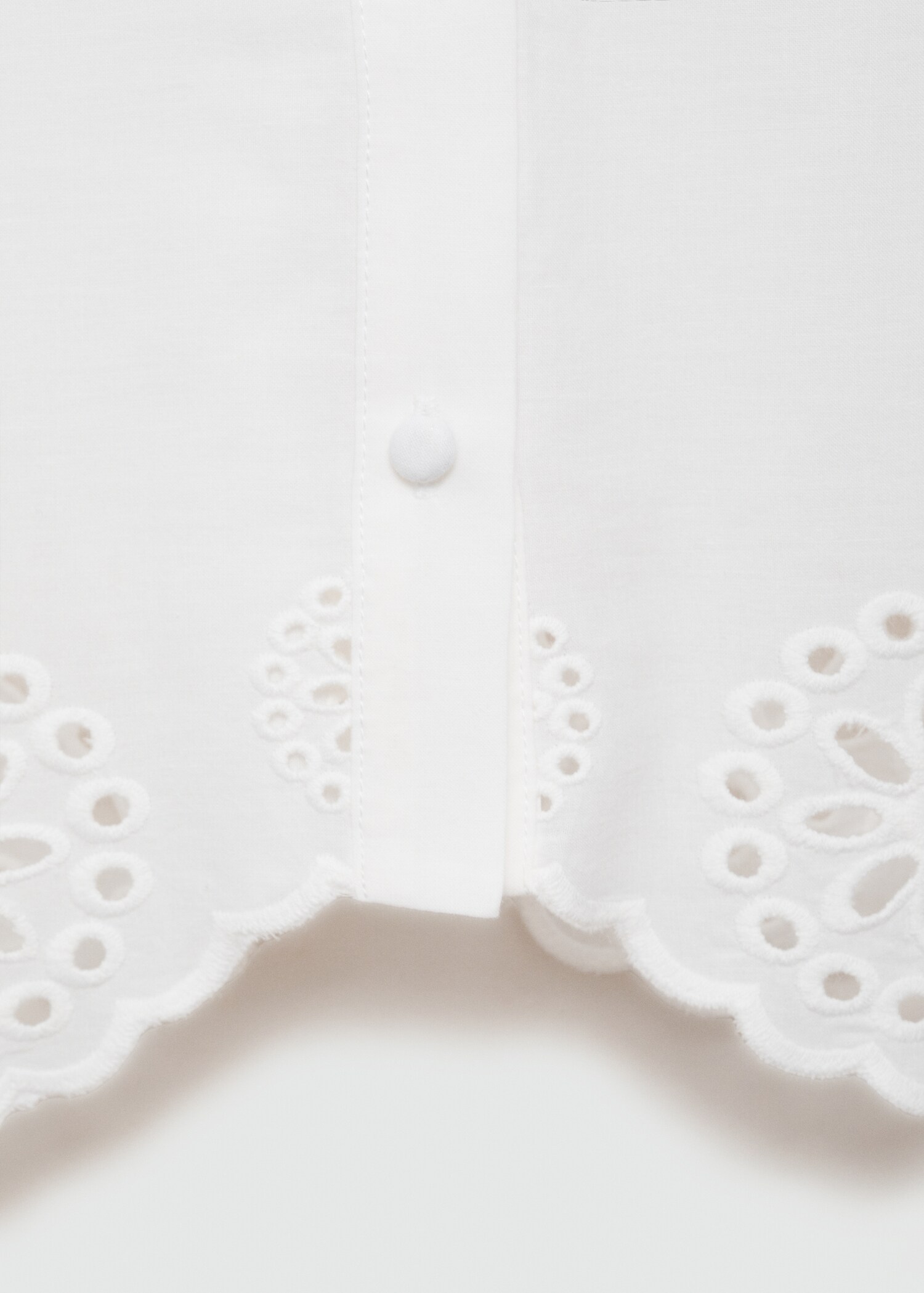 Embroidered openwork shirt - Details of the article 0