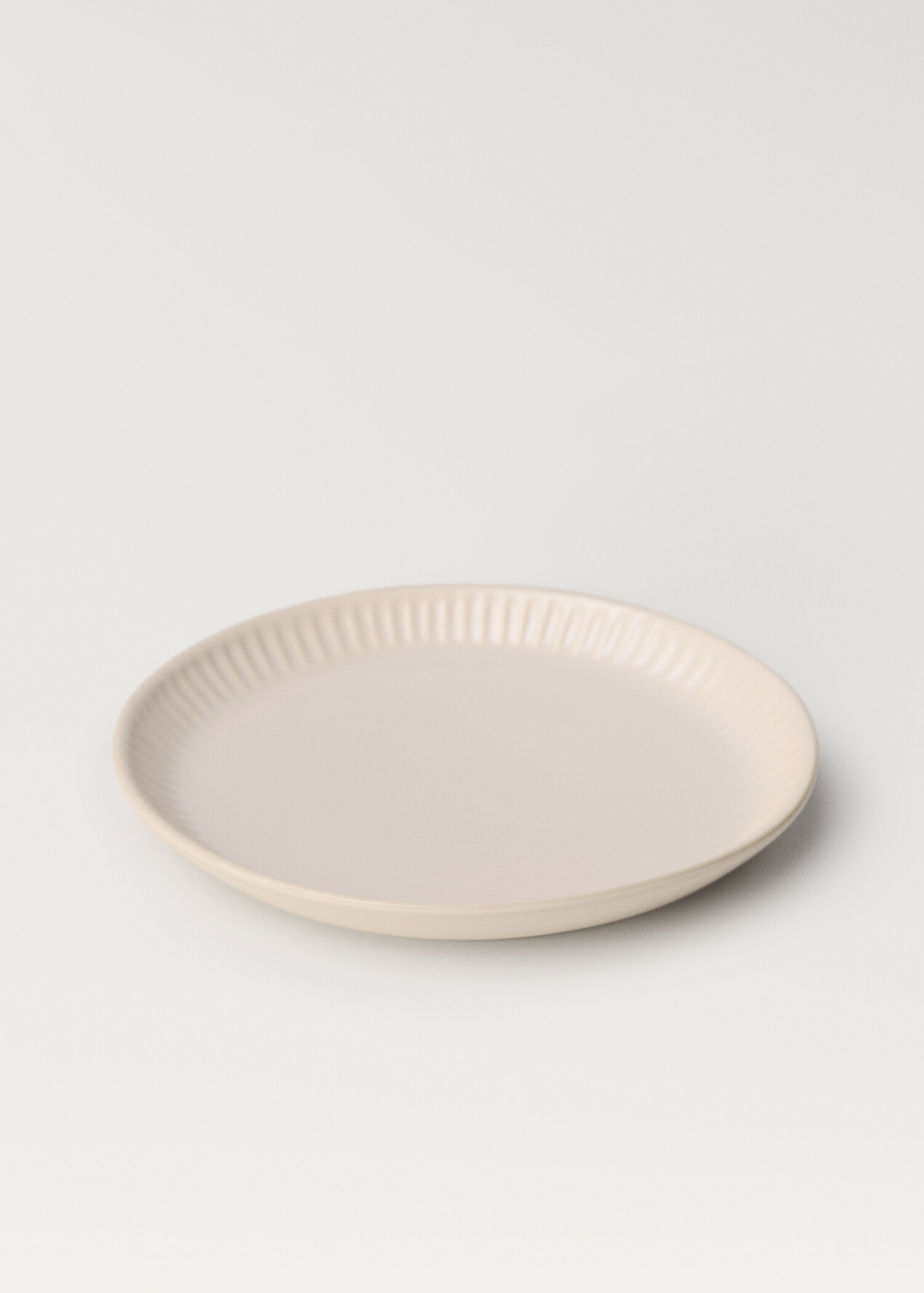 Wavy relief stoneware plate - Details of the article 1
