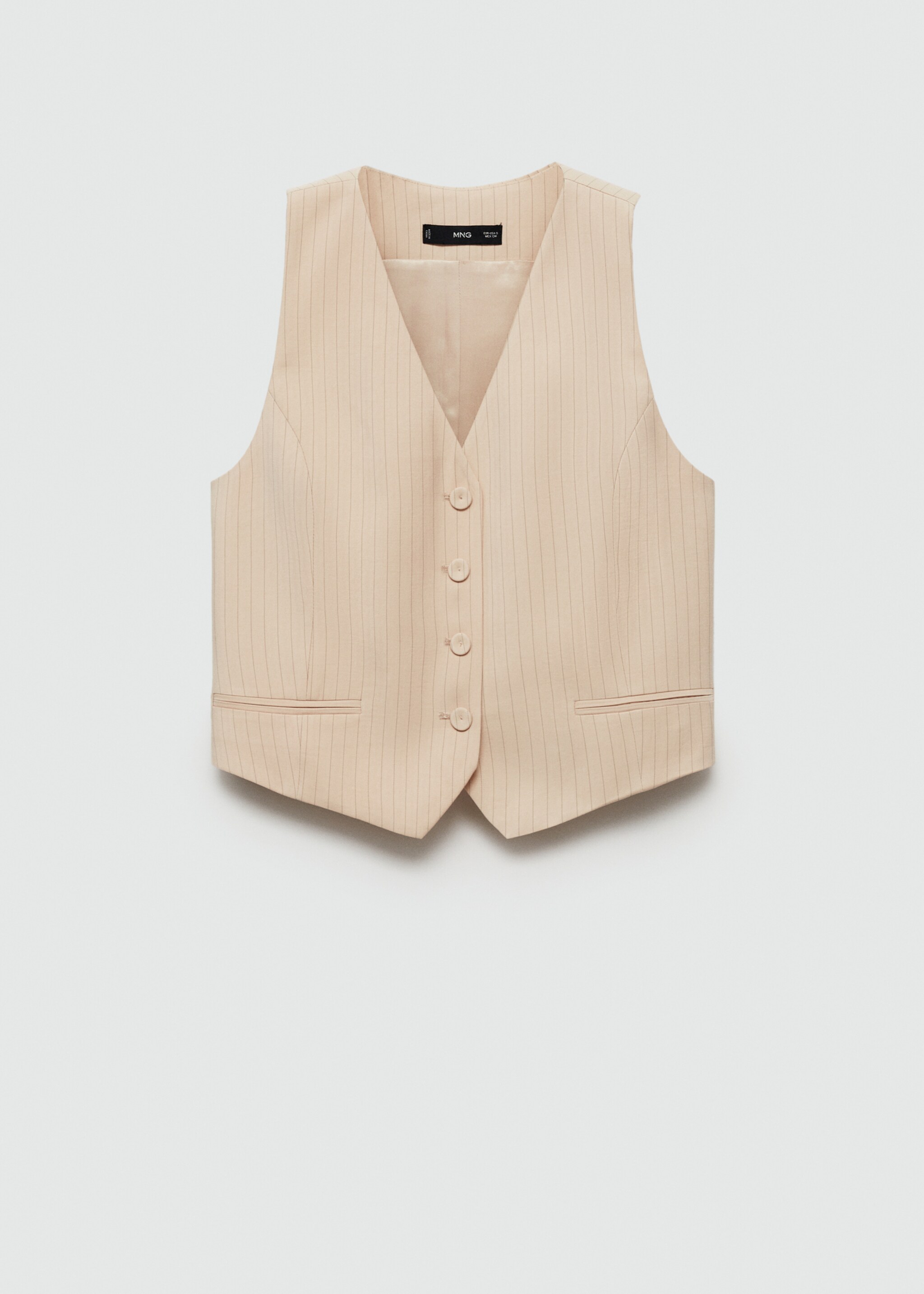 Striped suit waistcoat - Article without model