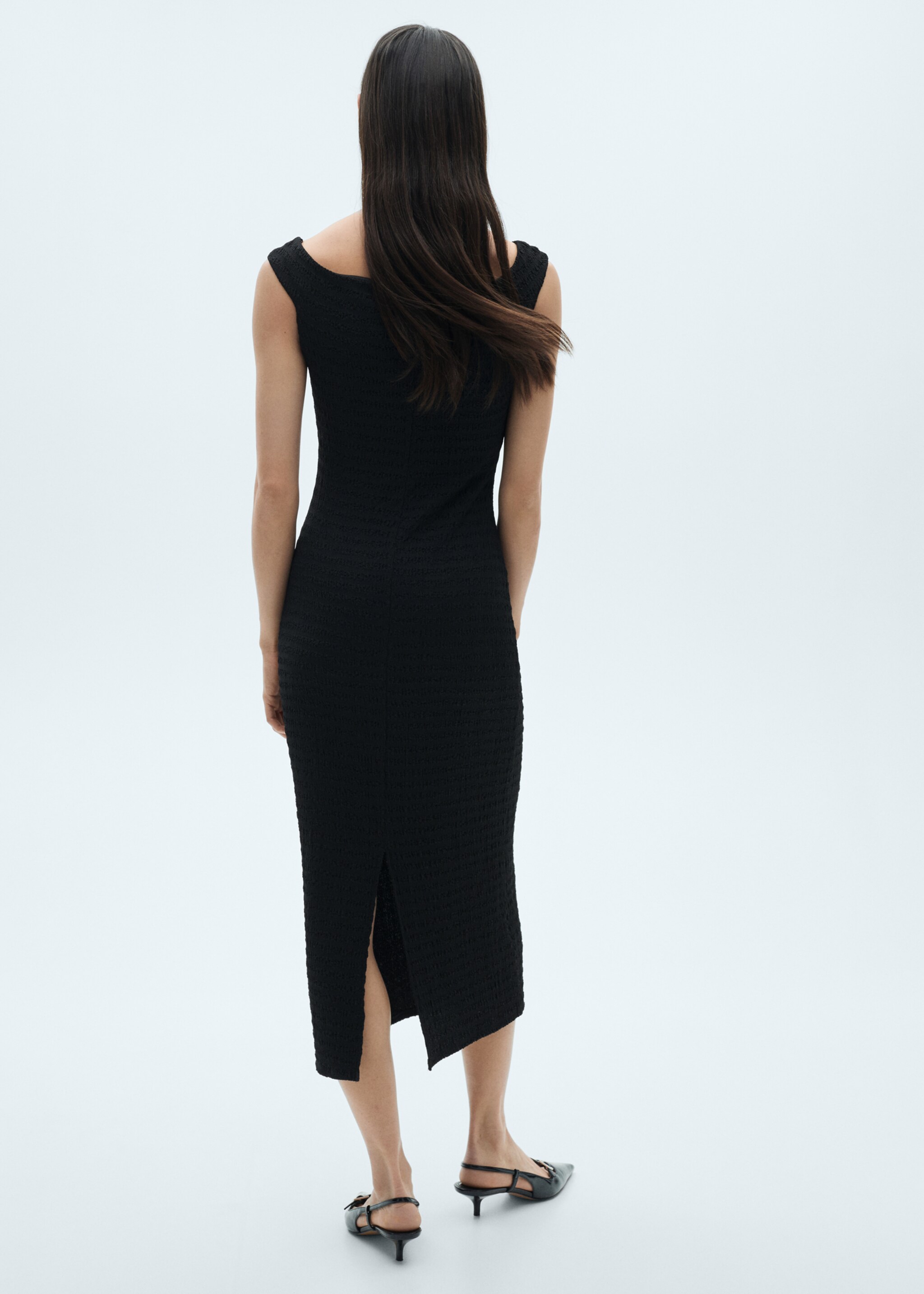 Vestido largo hombros descubiertos - Reverso del artículo