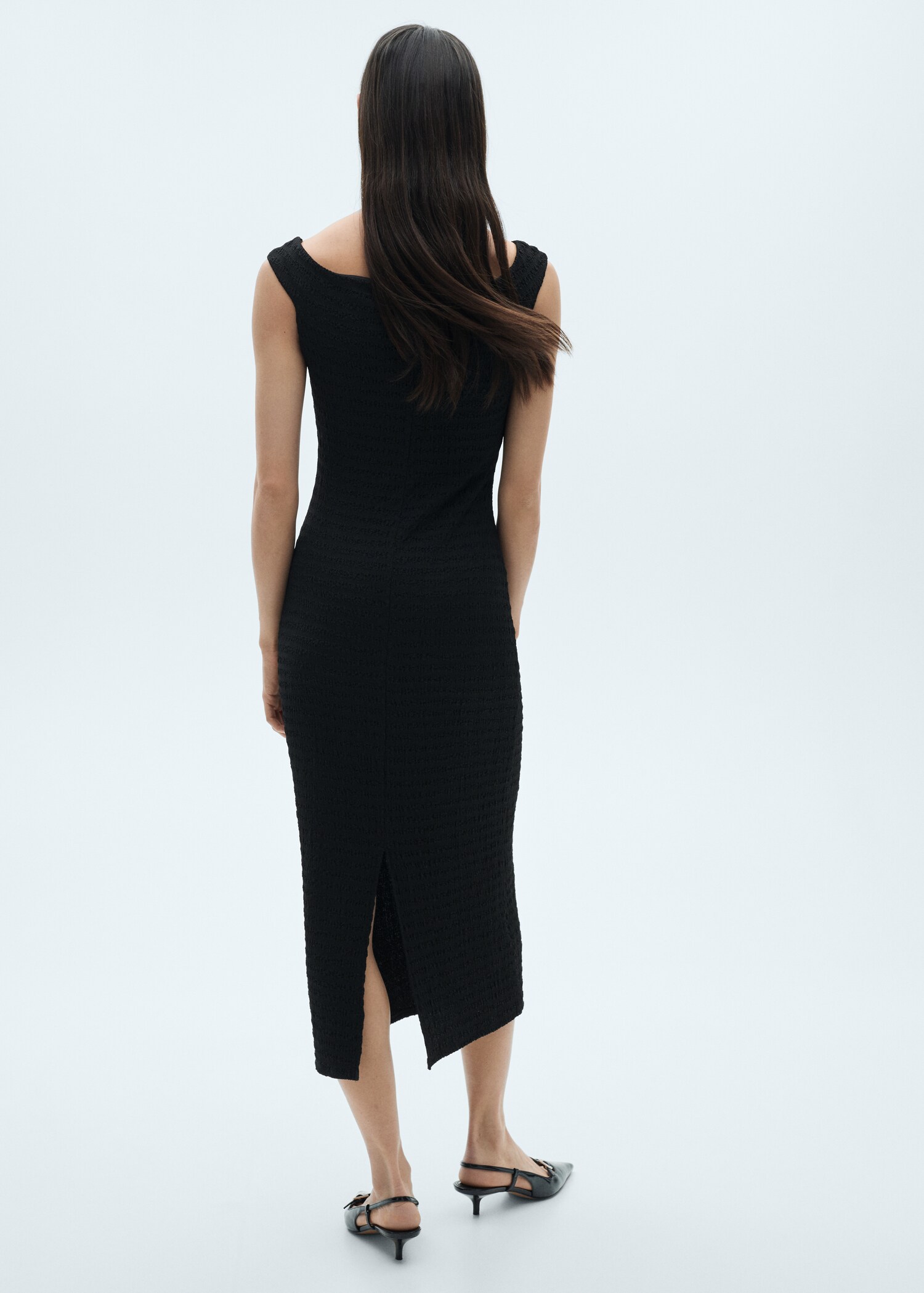 Vestido largo hombros descubiertos - Reverso del artículo