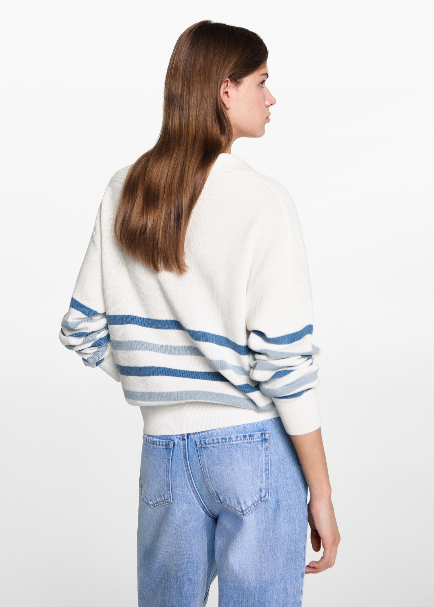 Knit striped sweater - Reverse of the article