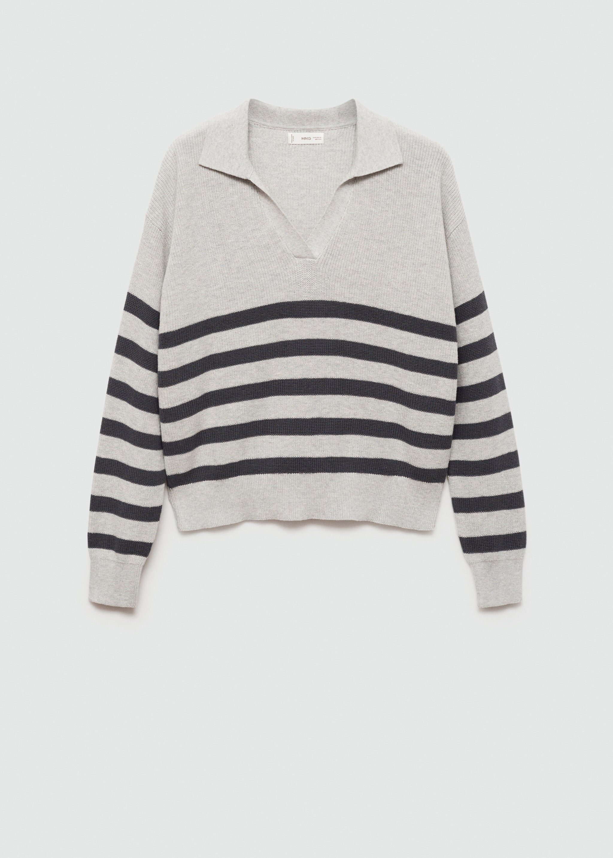 Jersey punto rayas - Artículo sin modelo, Gris. Ref: 77064039-00.