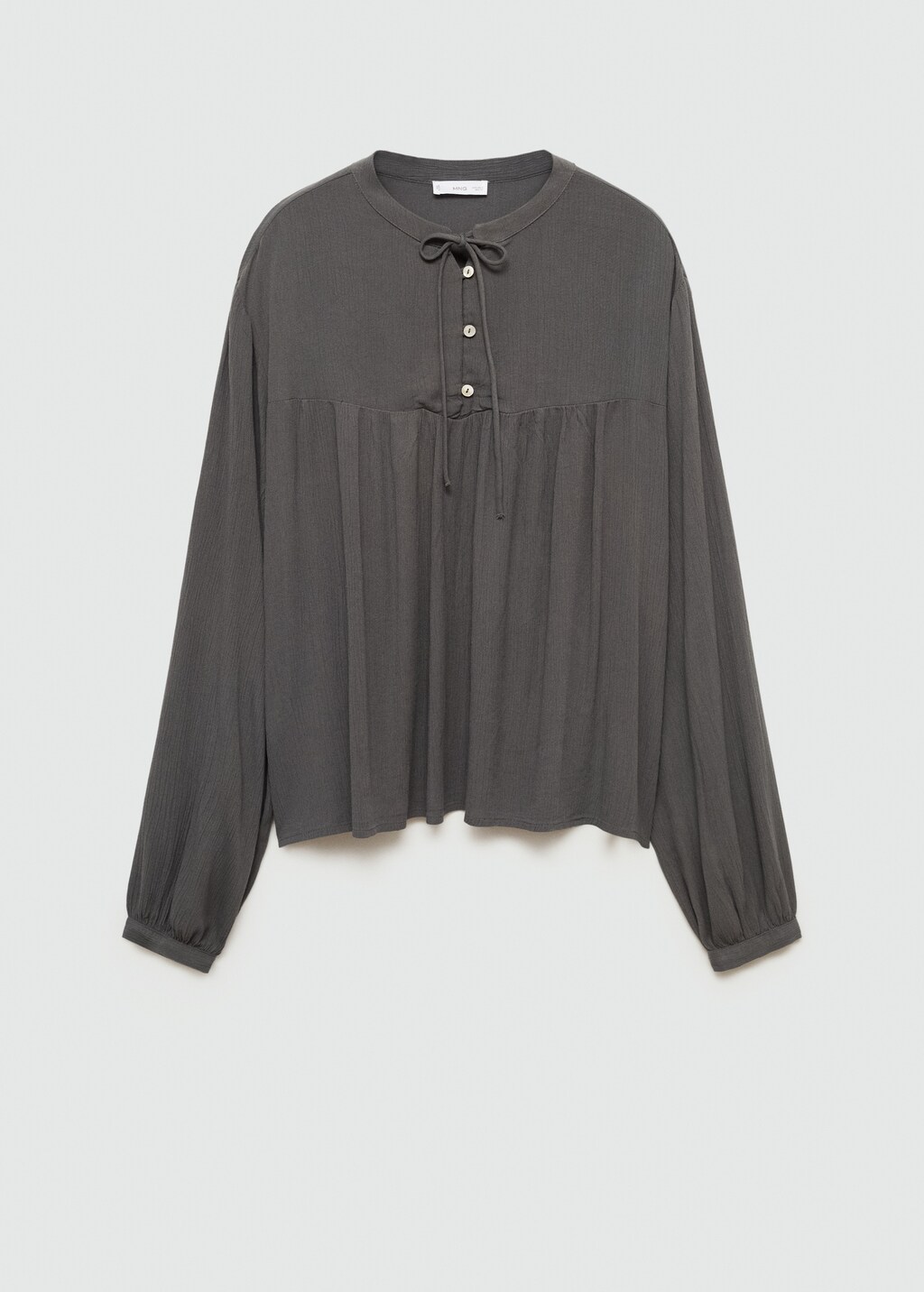 Blusa fluida lazo cuello