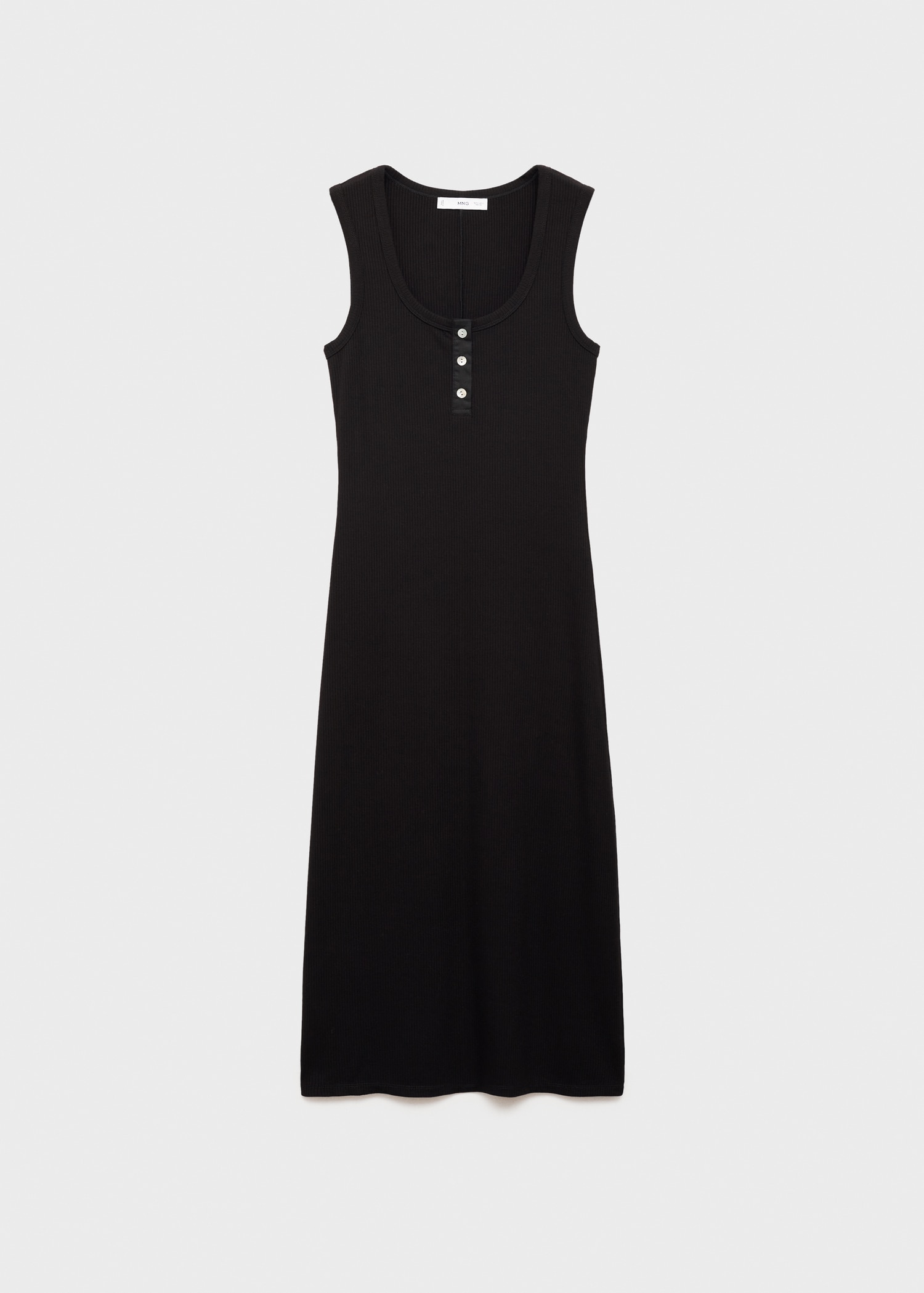 Vestido canalé botones - Artículo sin modelo