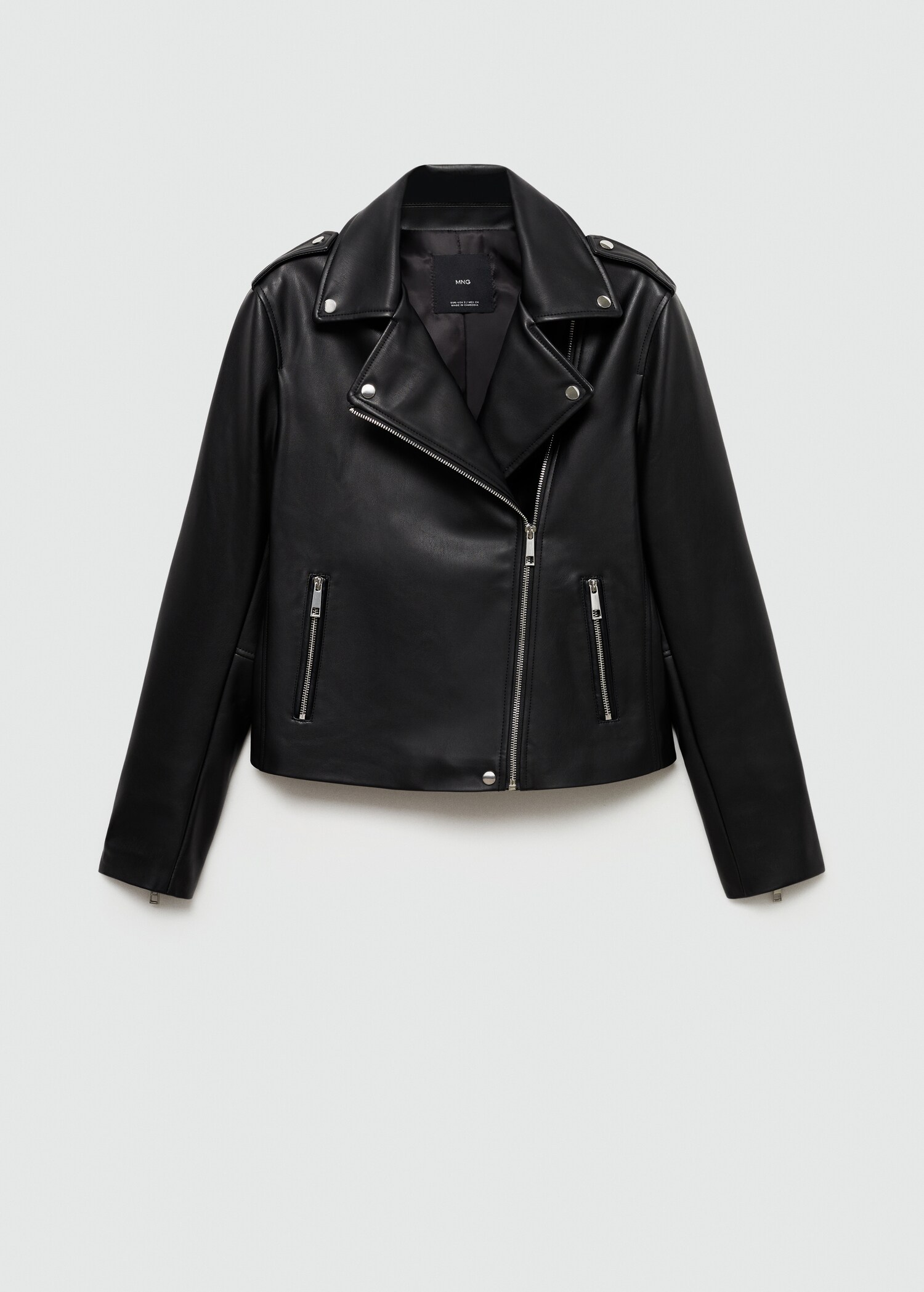 Cazadora biker efecto piel - Artículo sin modelo