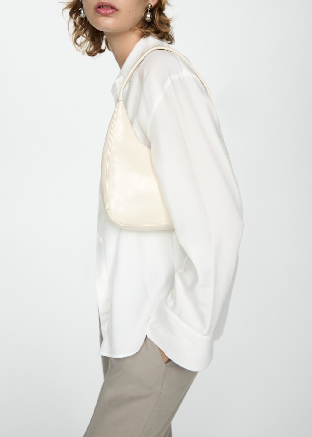 Lyocell fluid shirt - Women | MANGO USA