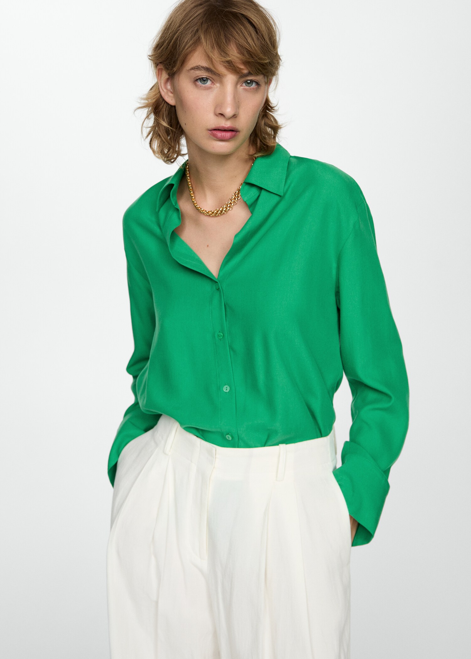 Camisa fluida lyocell - Detalle del artículo 2