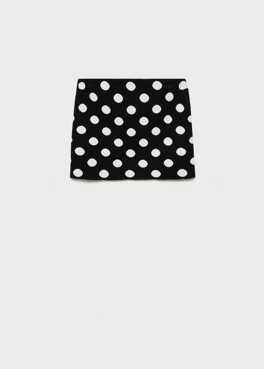 Polka dot knitted skirt