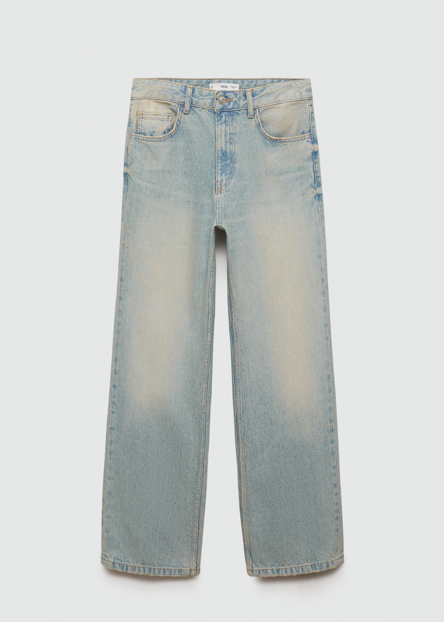 Jeans rectos tiro medio - Artículo sin modelo