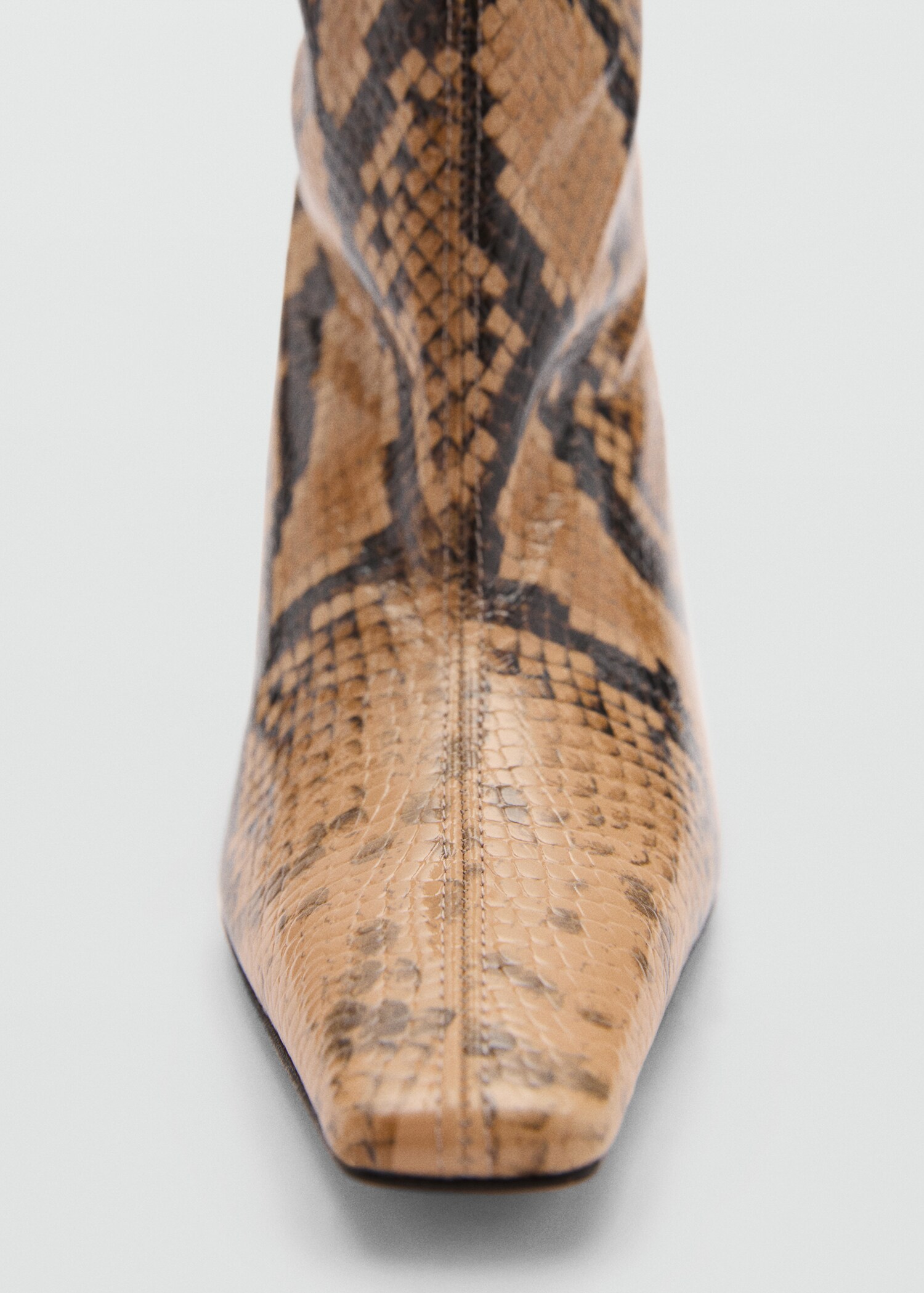 Bottes hautes cuir en imprimé serpent - Détail de l'article 2