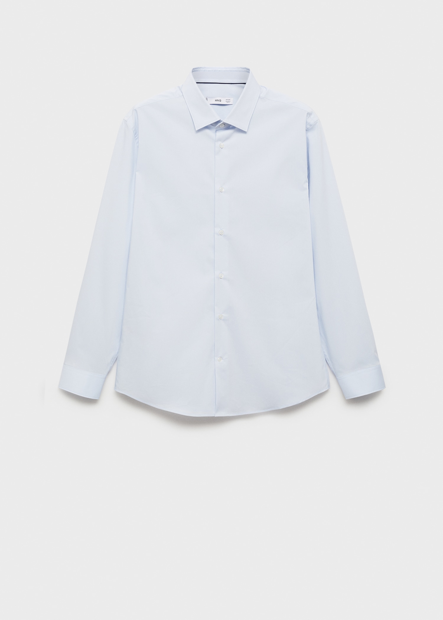 Regular-fit stretch cotton shirt - Article without model