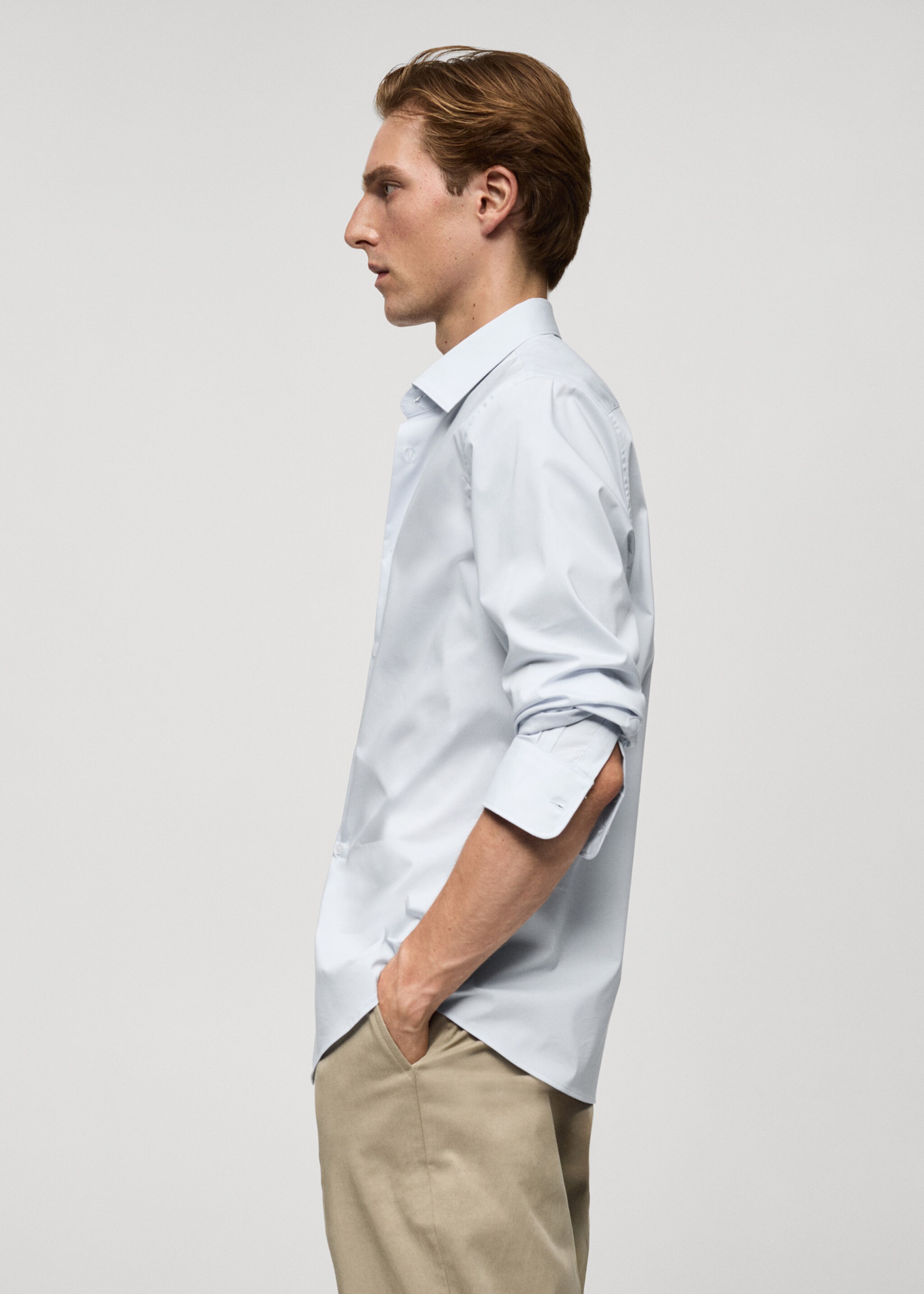 Рубашка regular fit из хлопка стретч - Деталь изделия 2