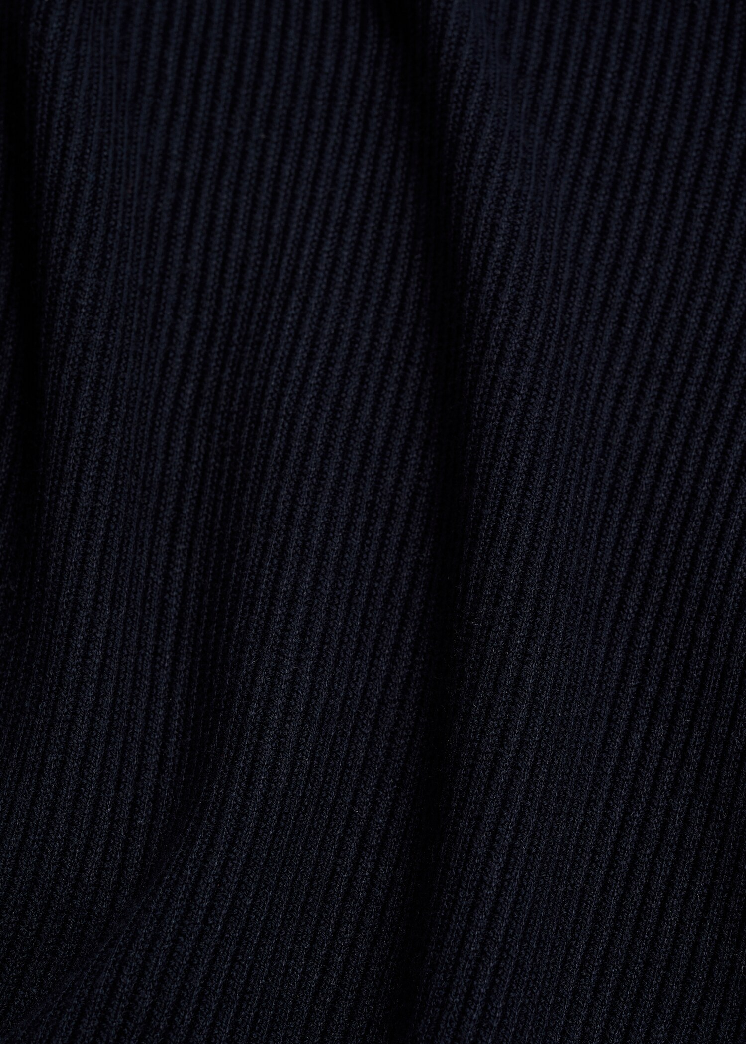 Ribbed cotton knitted sweater - Details of the article 0