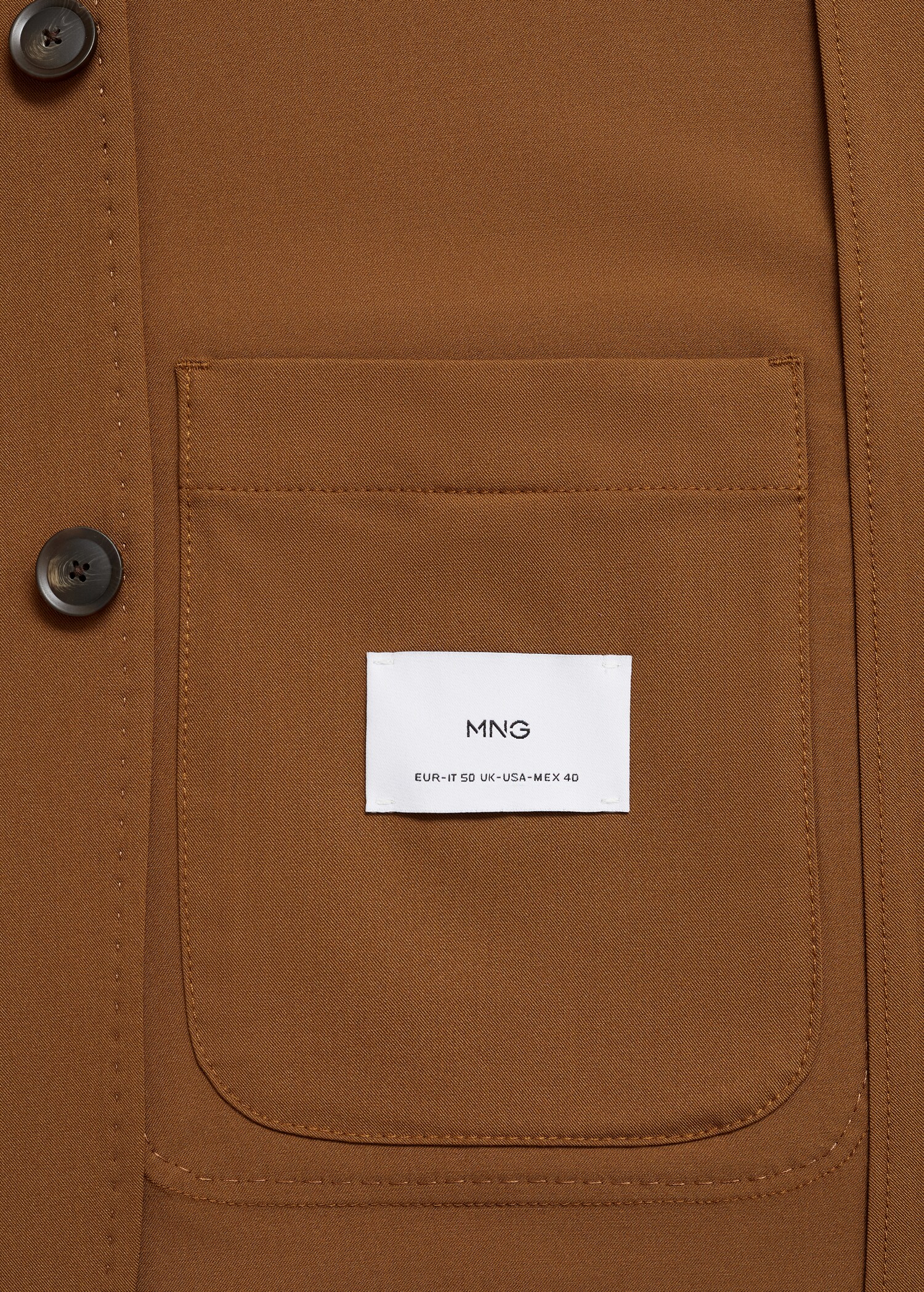 Slim-fit suit jacket with pockets - Details of the article 0