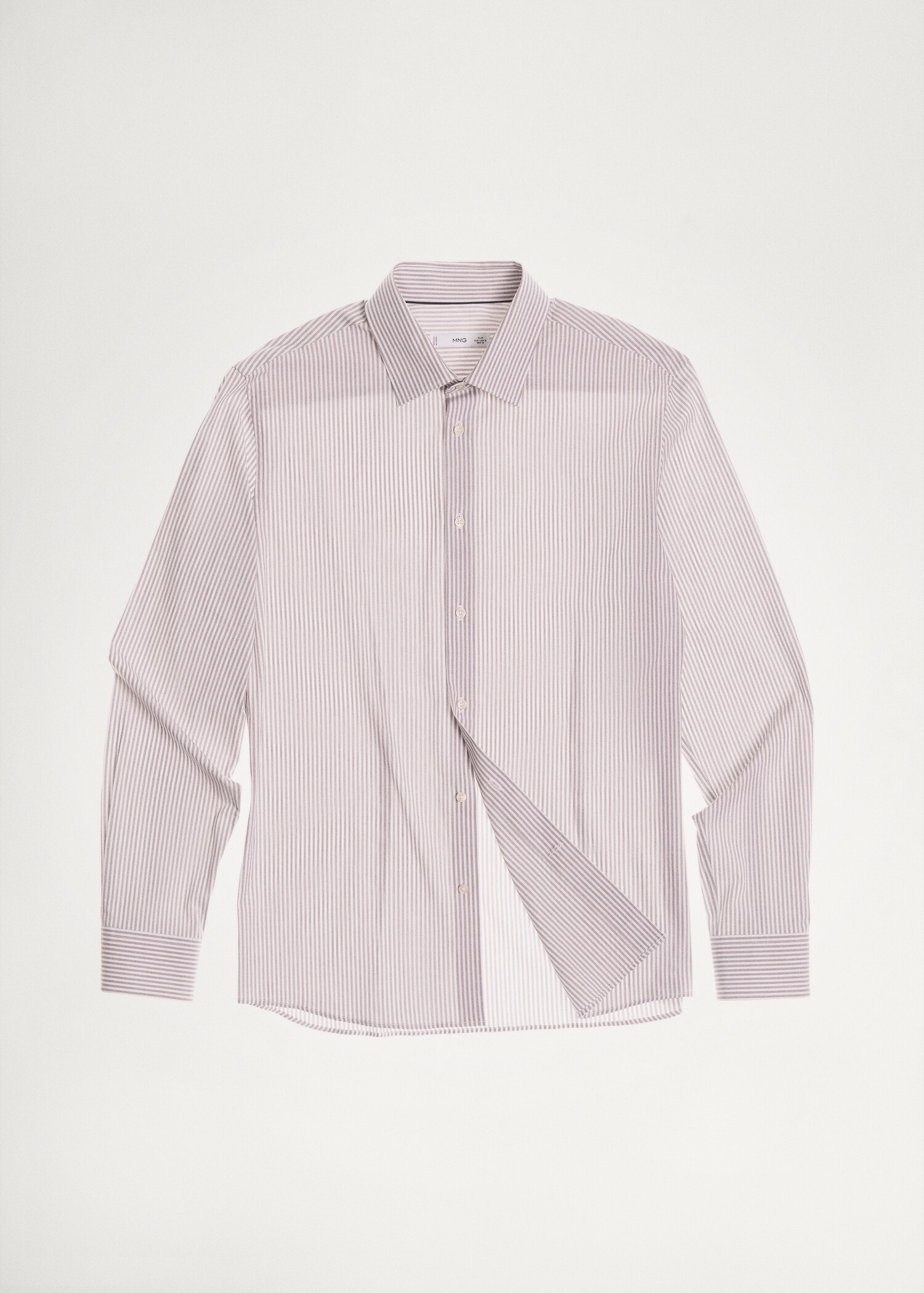 Slim fit fine-striped cotton shirt - Details of the article 5