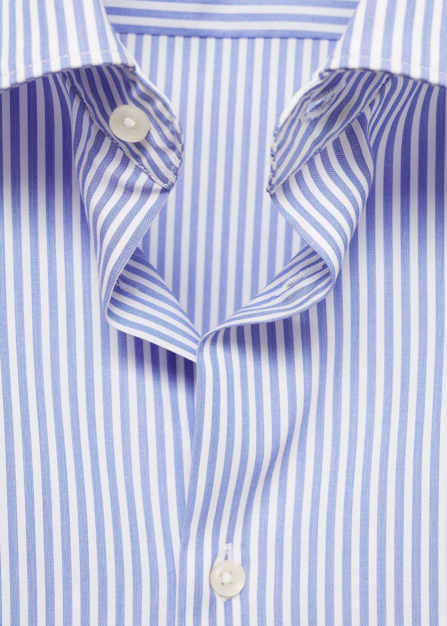 Slim fit fine-striped cotton shirt - Details of the article 8