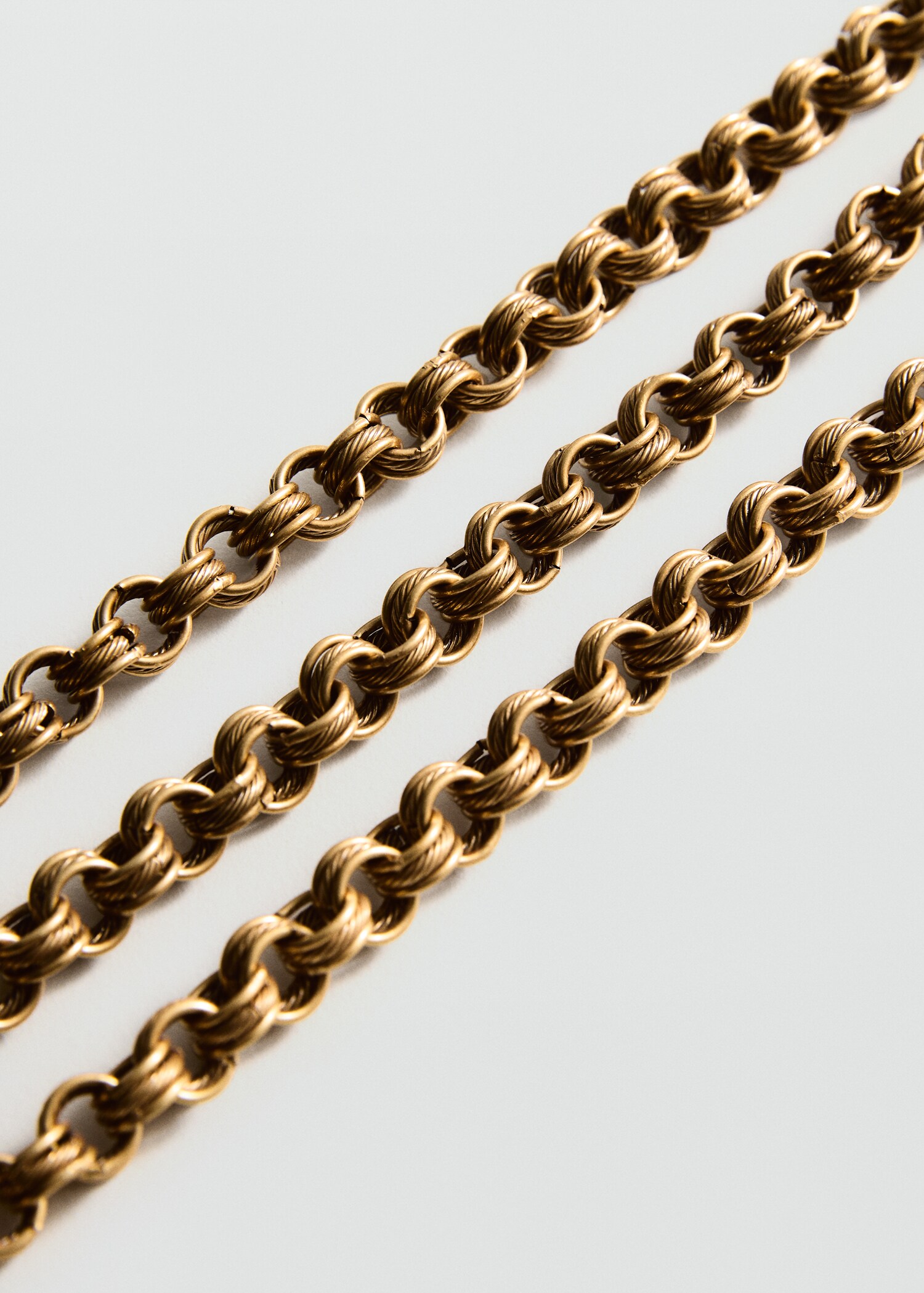 Collier maillons combinés - Plan moyen