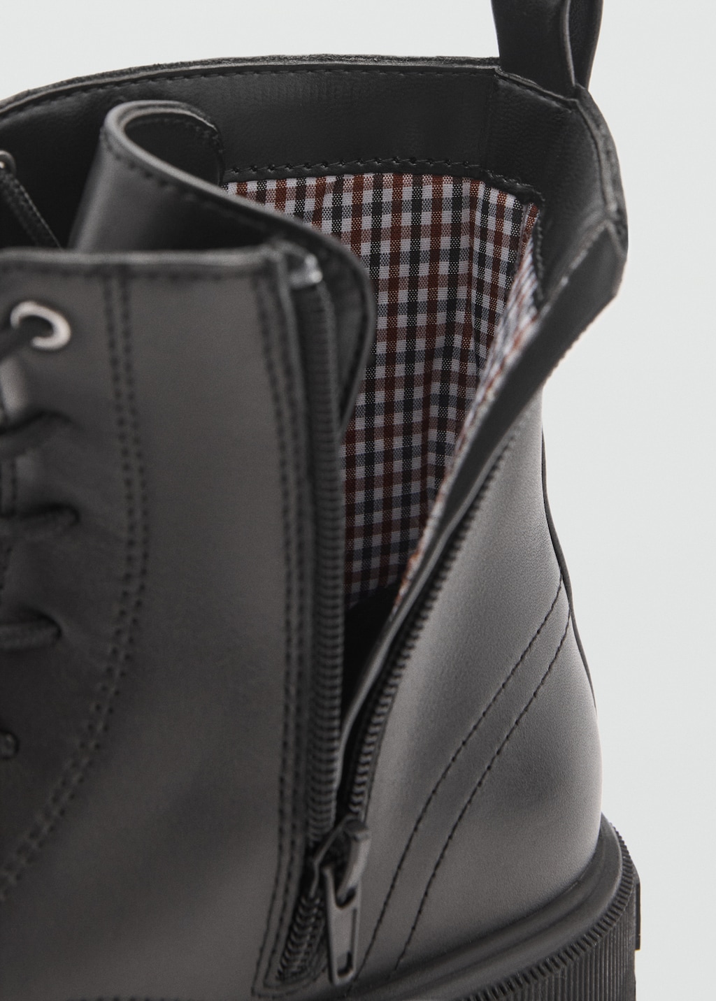 Mango lace up boots deals