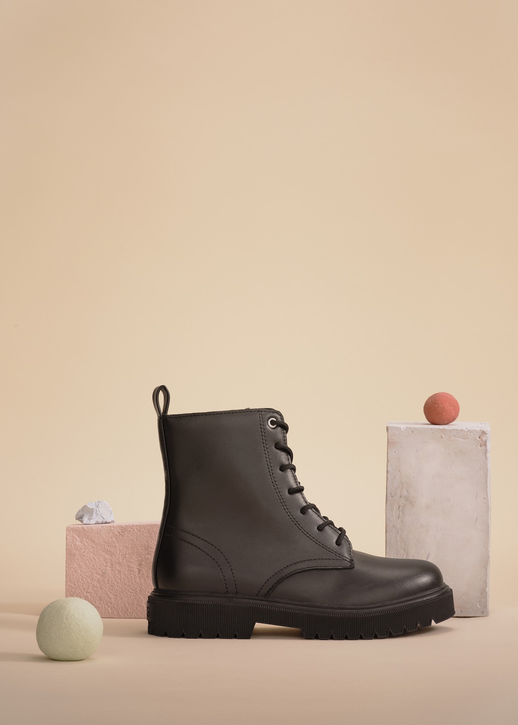 Lace-up leather ankle boots - Kids | MANGO USA Lace-up leather ankle boots - Kids | MANGO USA