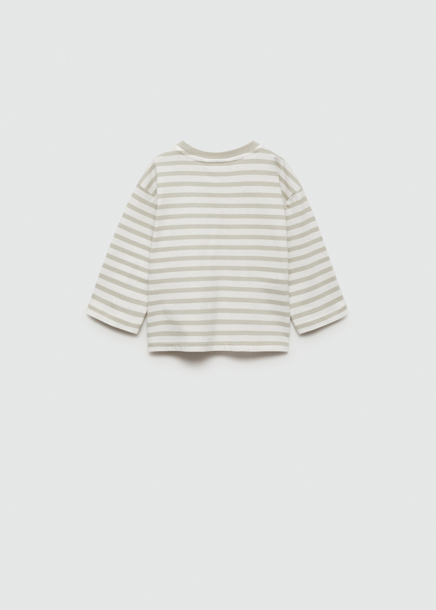 Striped cotton T-shirt - Reverse of the article