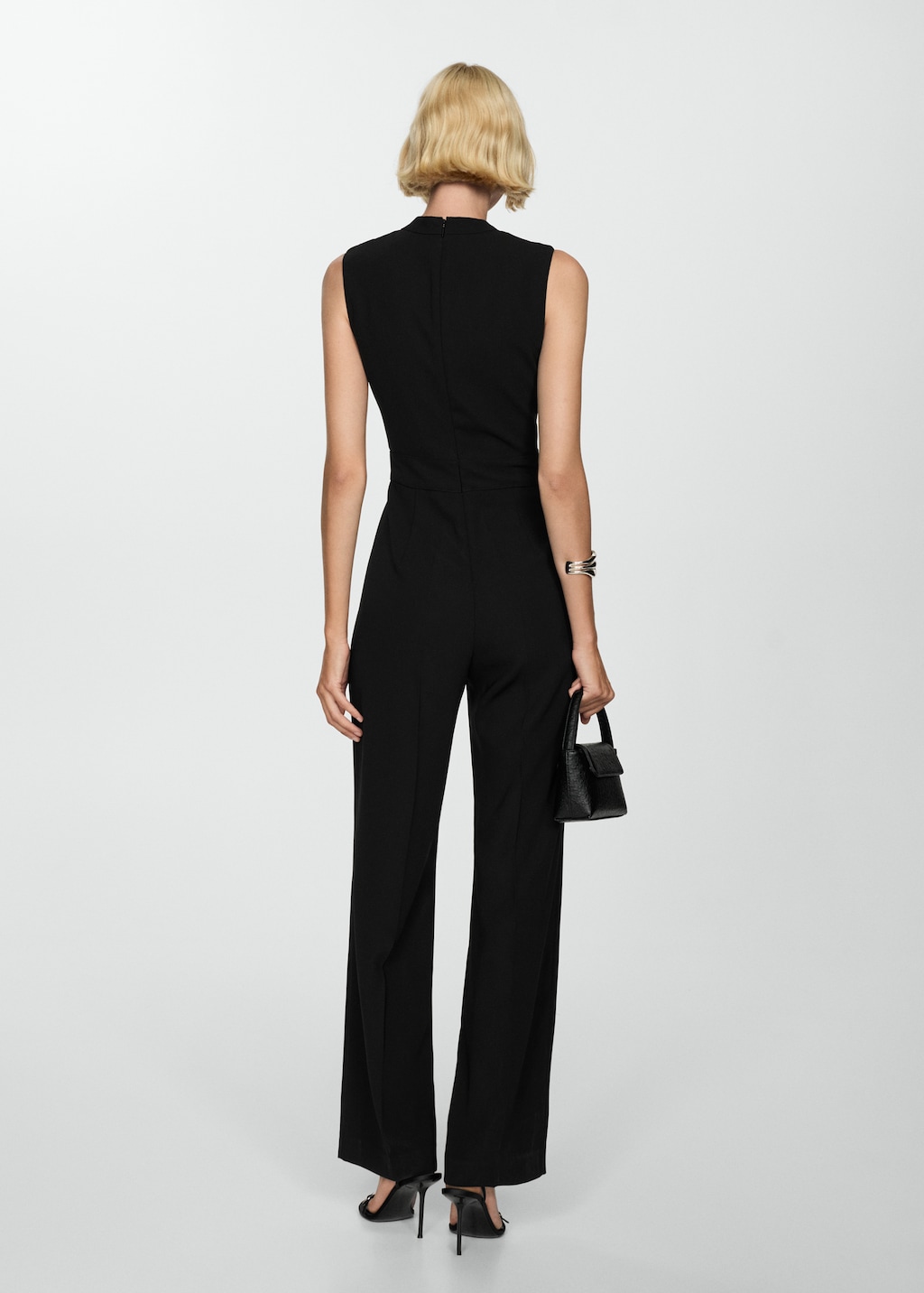 Mango wrap long jumpsuit new arrivals