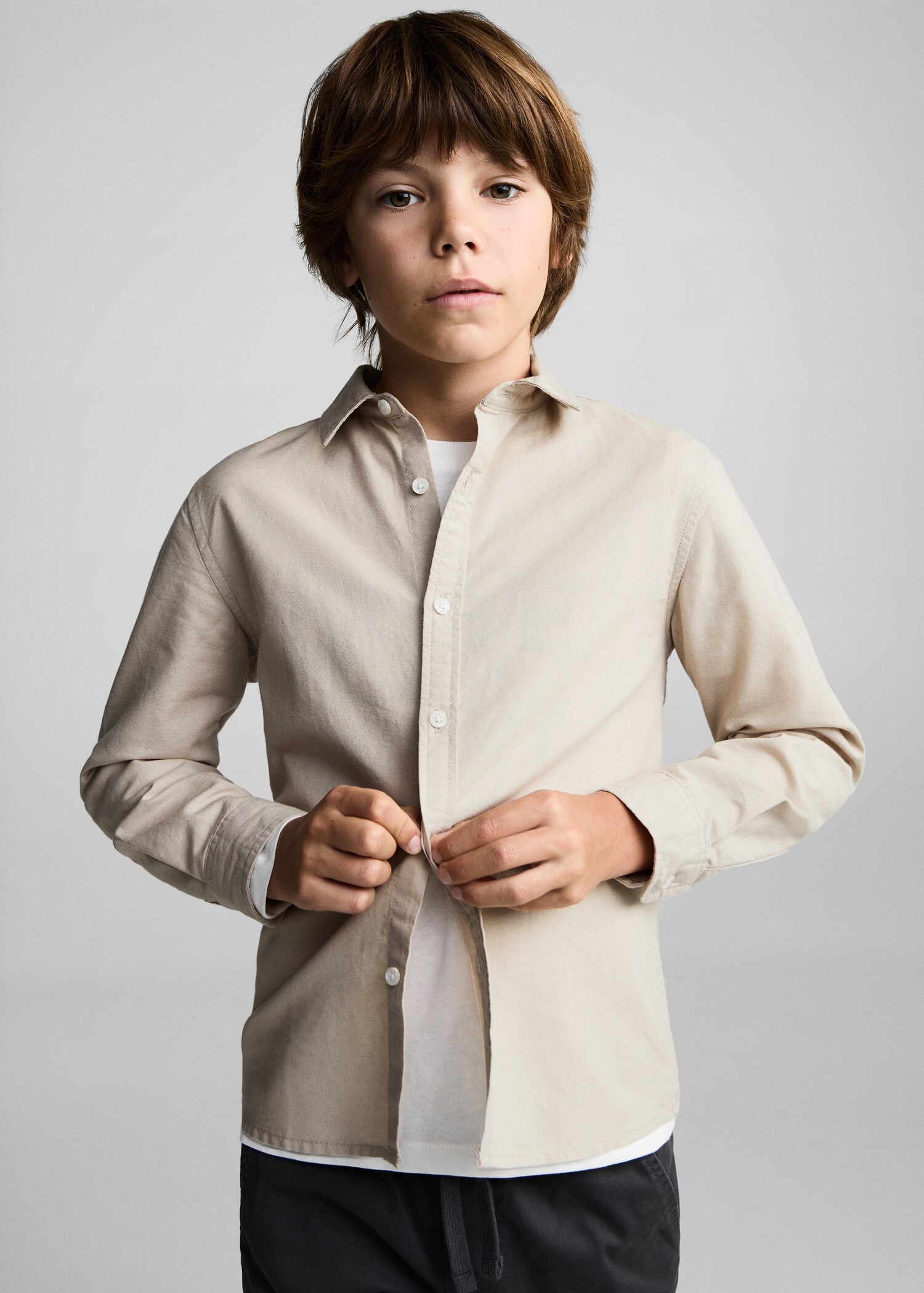 Regular fit cotton shirt - Medium plane