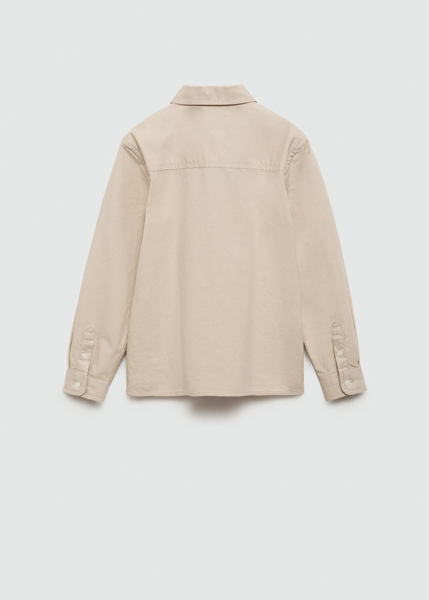 Regular fit cotton shirt - Reverse of the article
