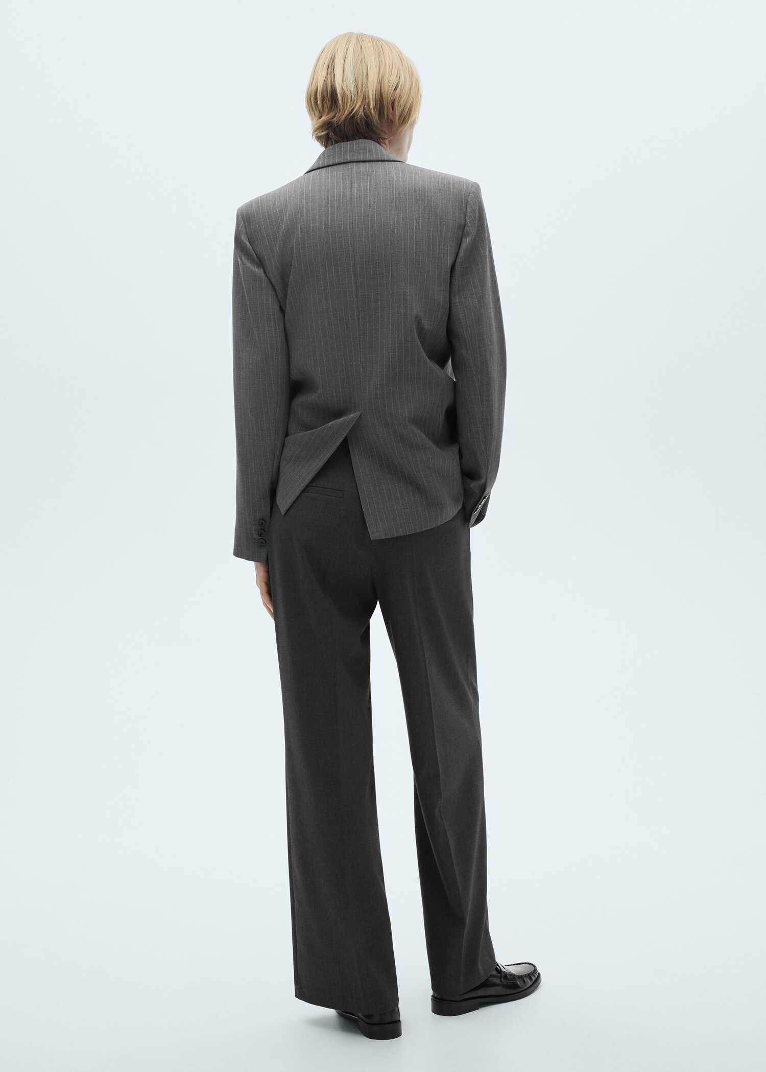 Wideleg pleated trousers - Reverse of the article