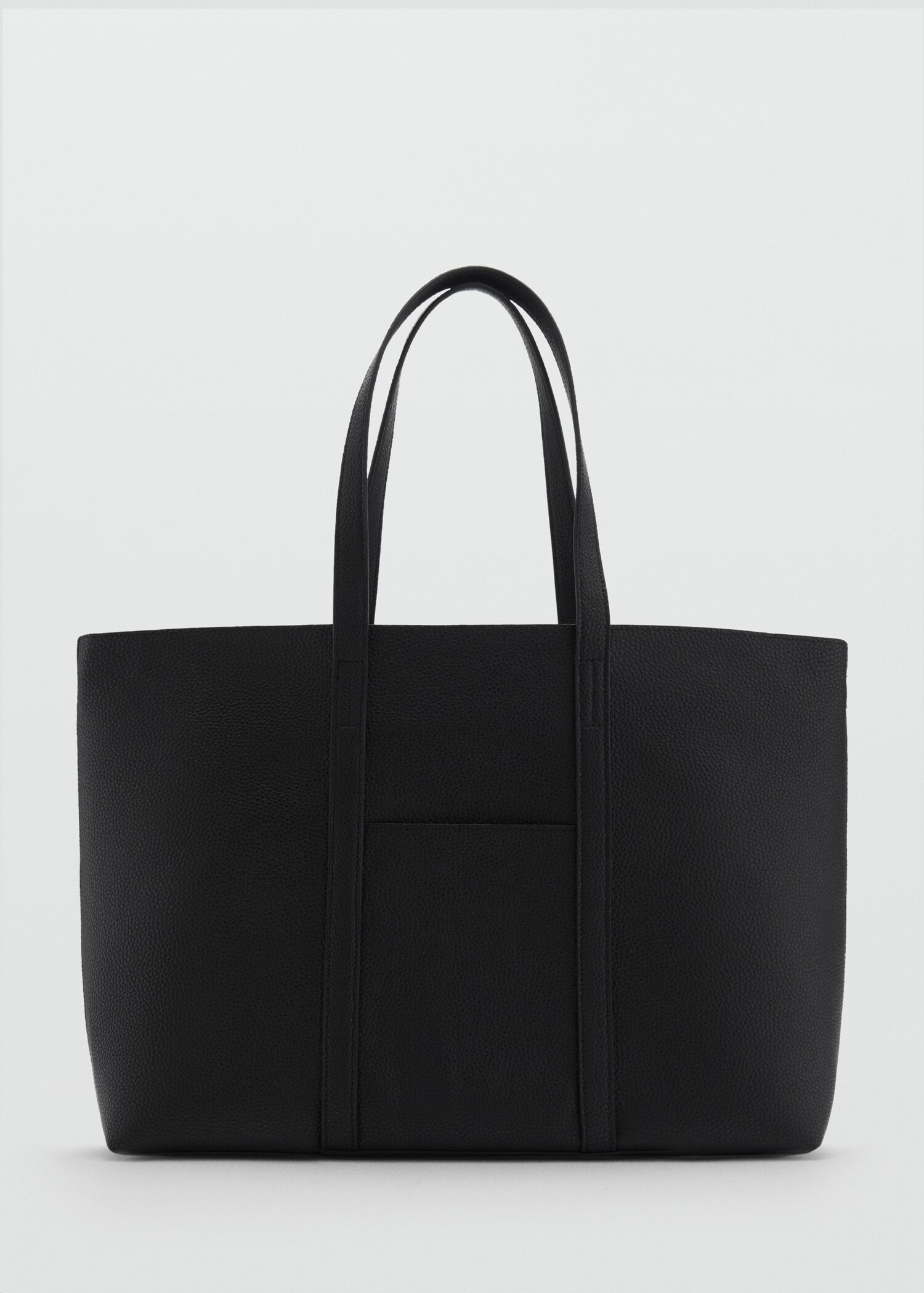 Leather-effect shopper bag - Article without model