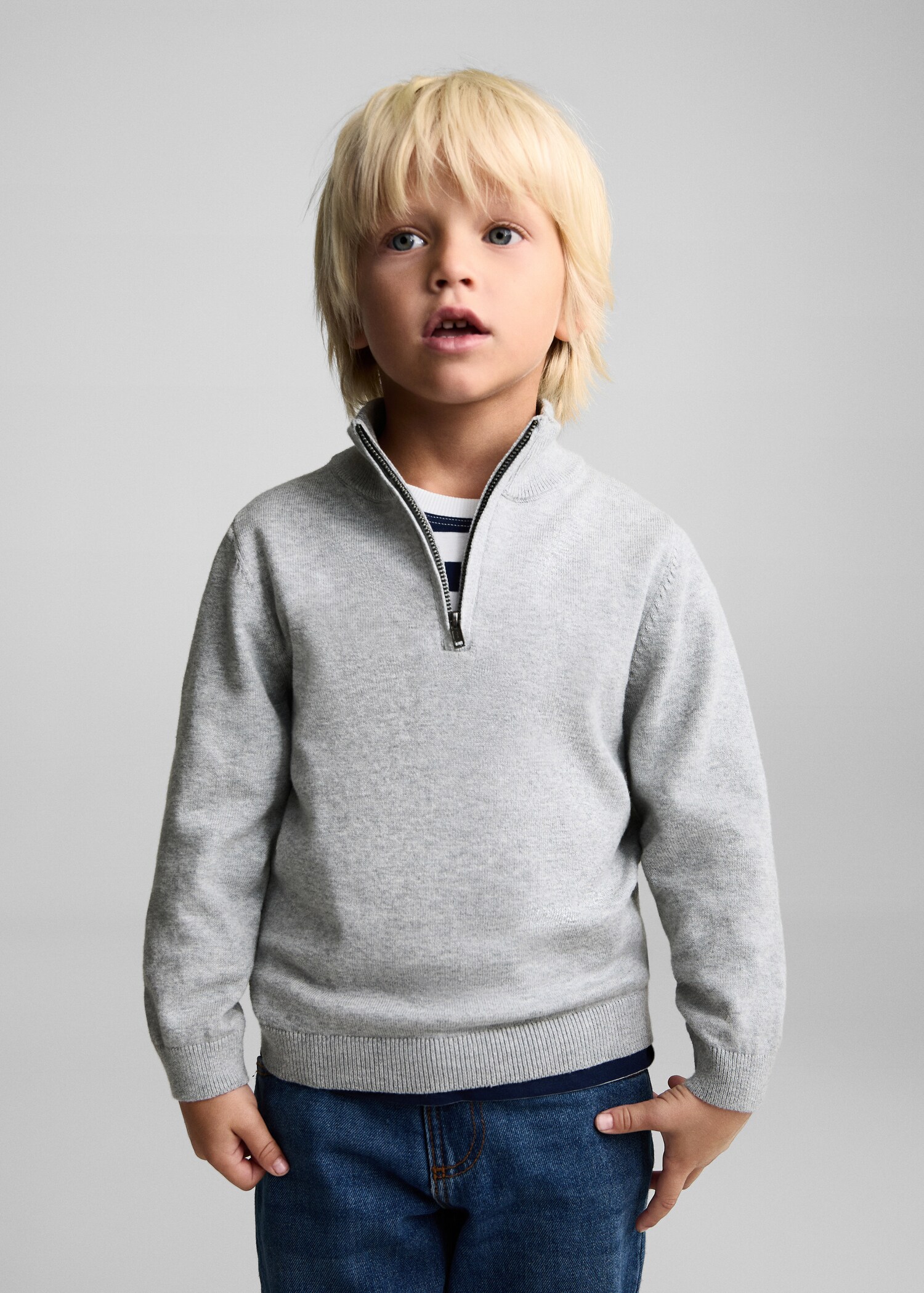 Zip neck jumper - Medium plane
