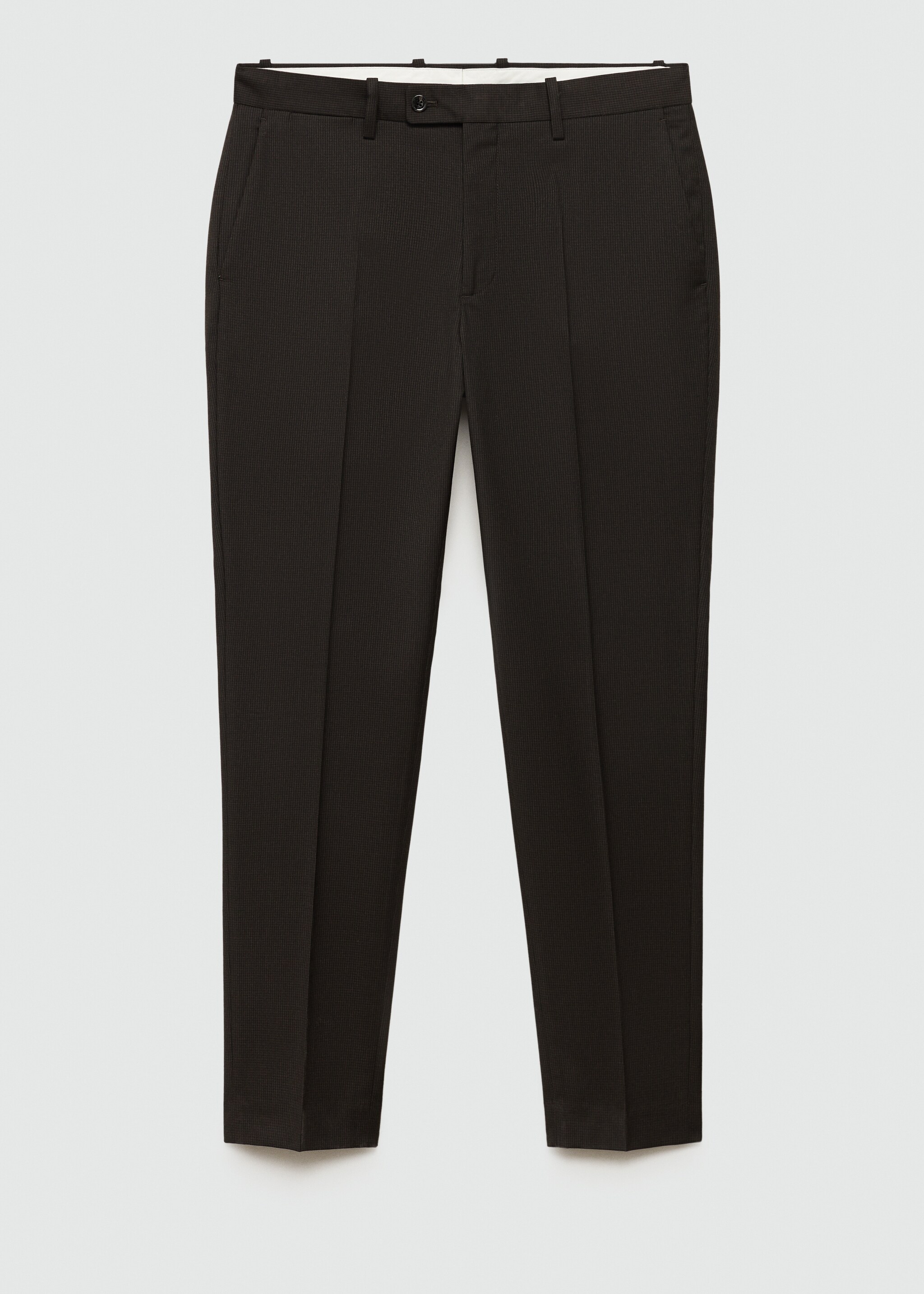 Stretch fabric slim-fit suit trousers - Article without model