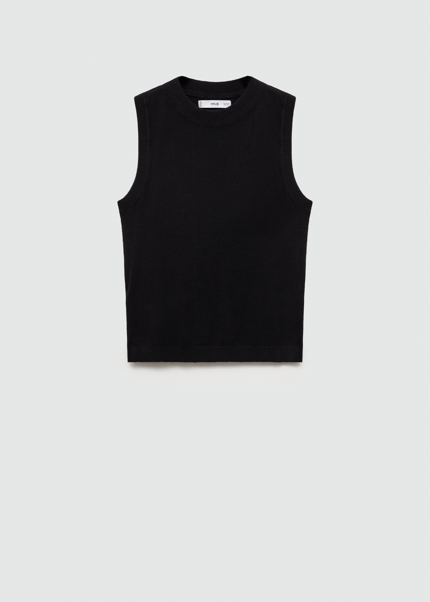 Knitted top with wide straps - Article without model