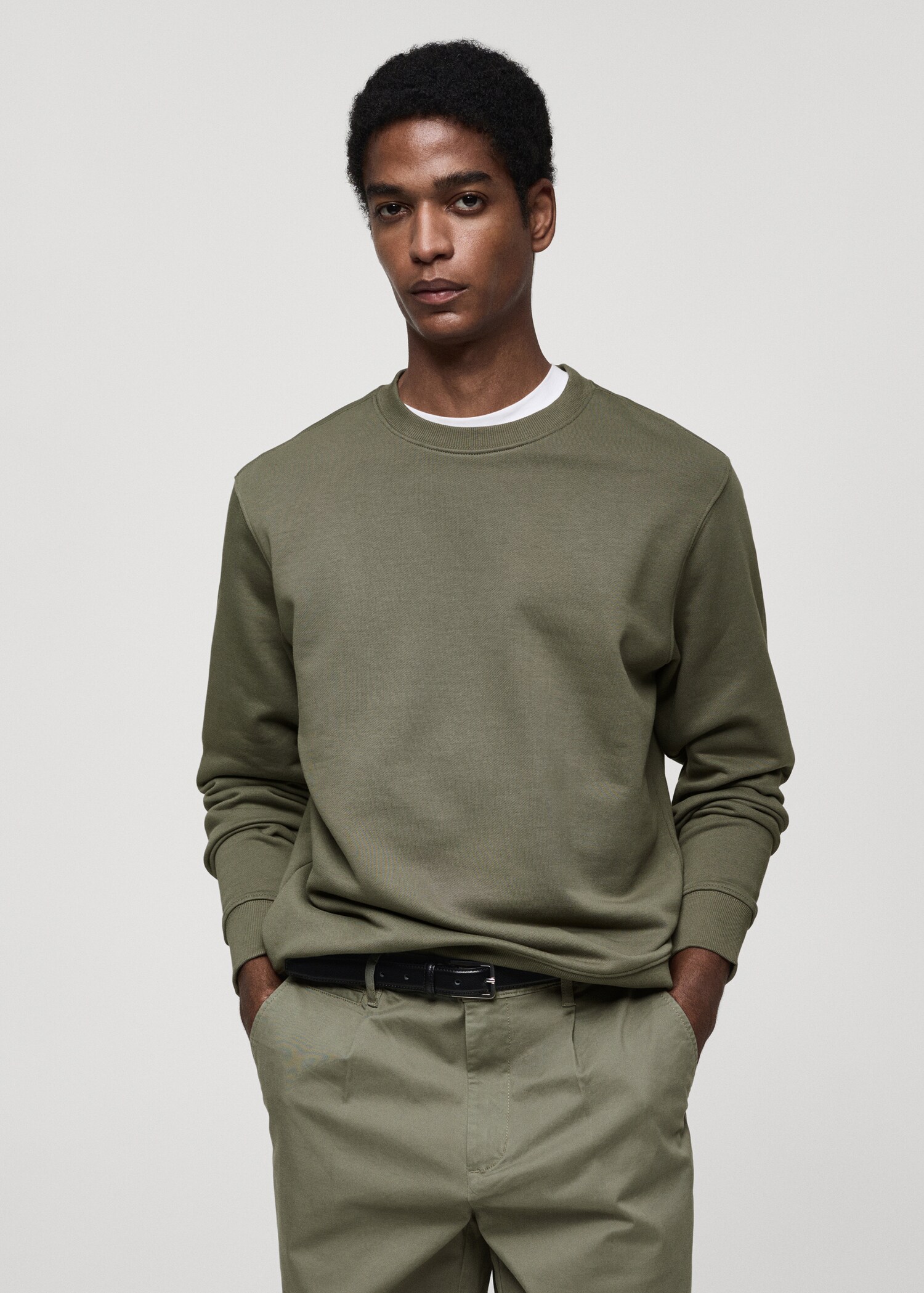 100% cotton regular-fit sweatshirt - Medium plane