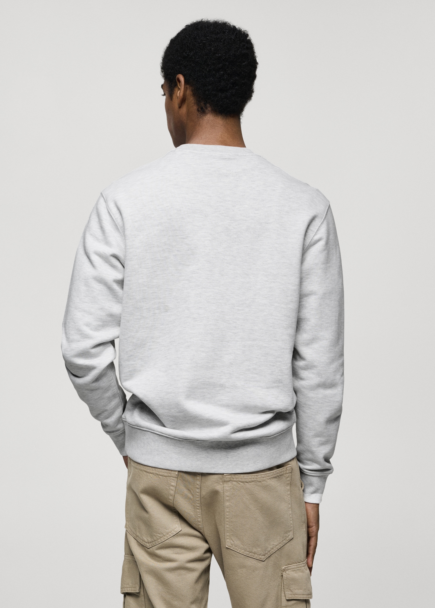 100% cotton regular-fit sweatshirt - Reverse of the article