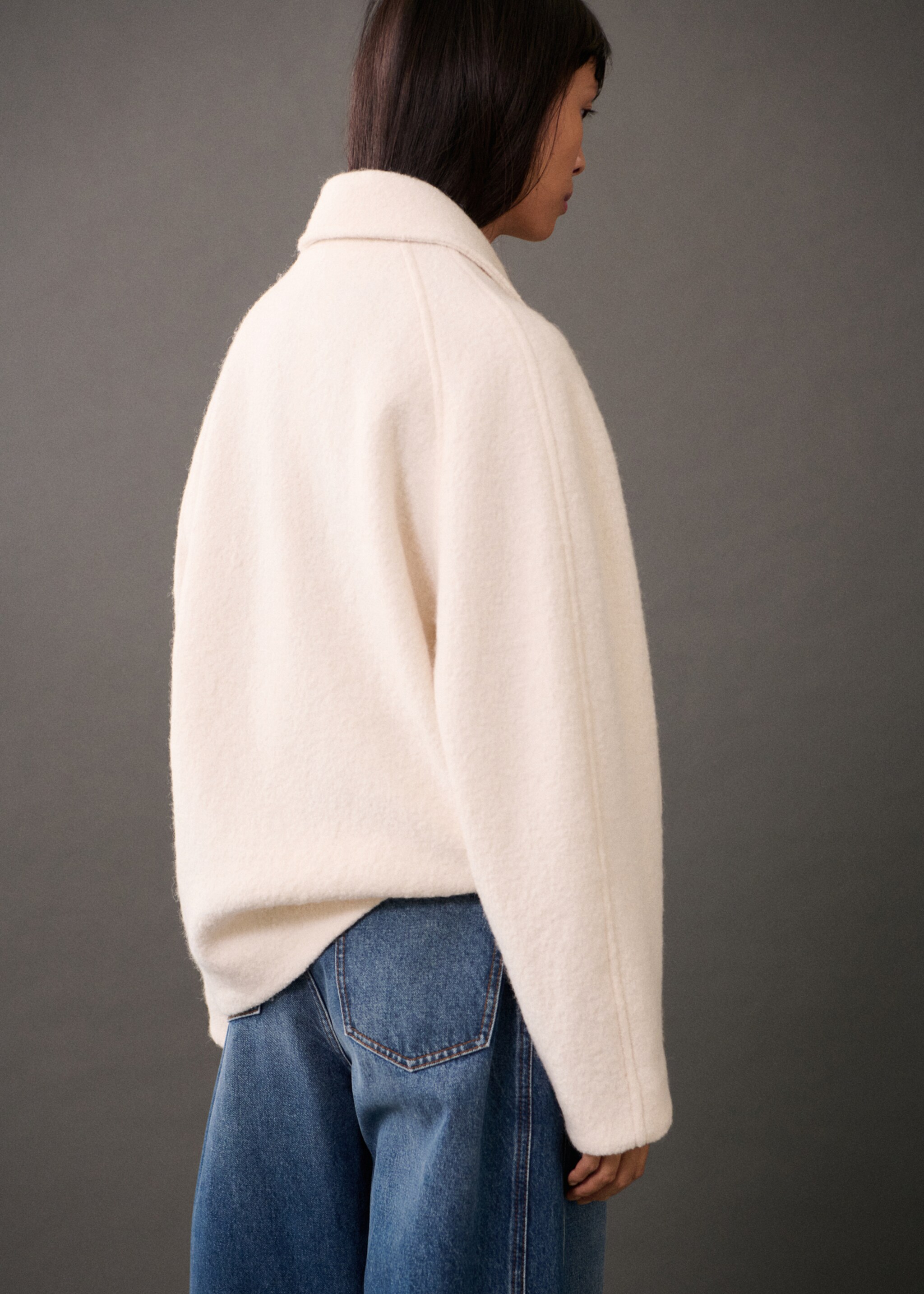 Chaqueta lana bolsillos - Reverso del artículo