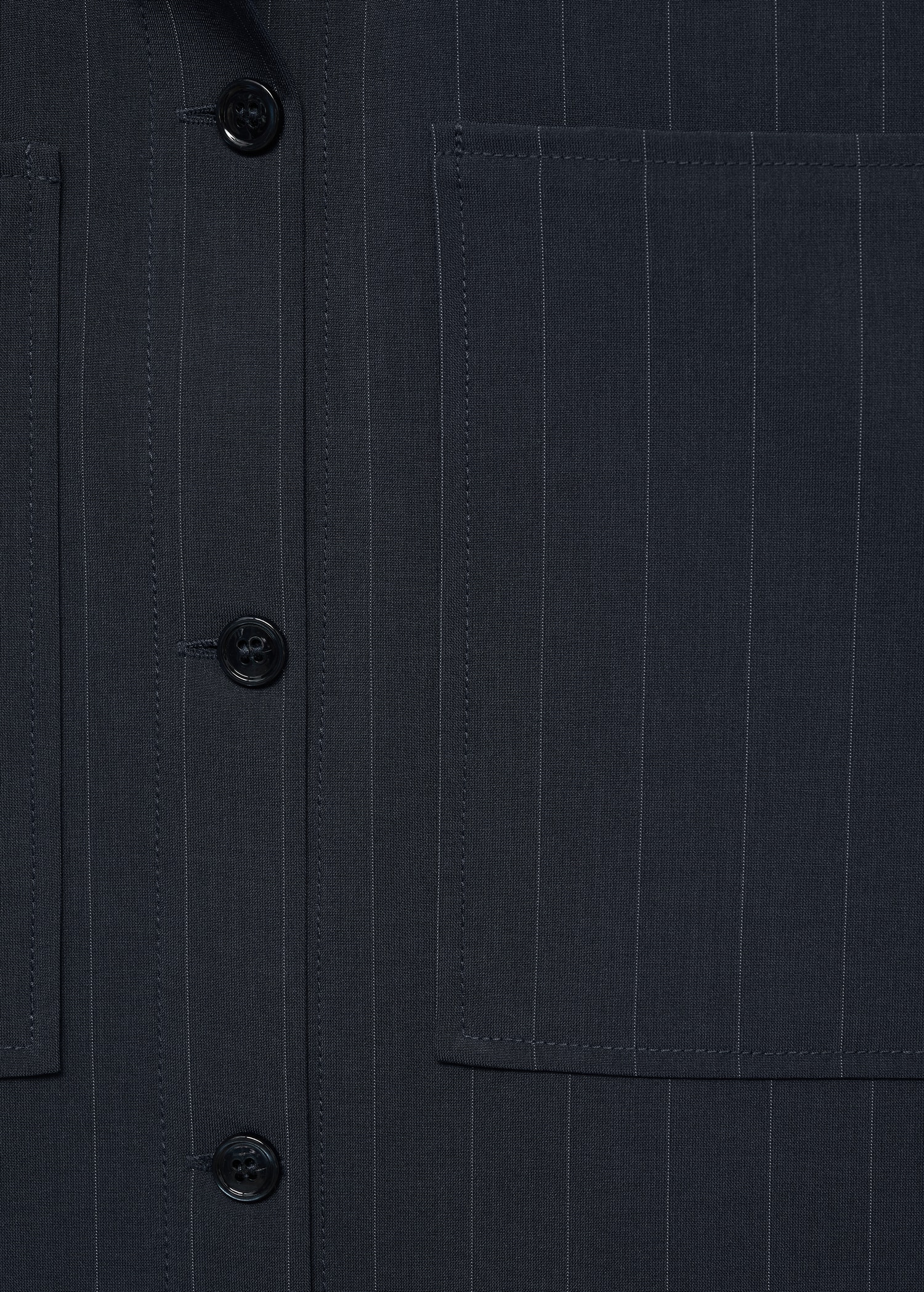 Pinstripe overshirt - Details of the article 0