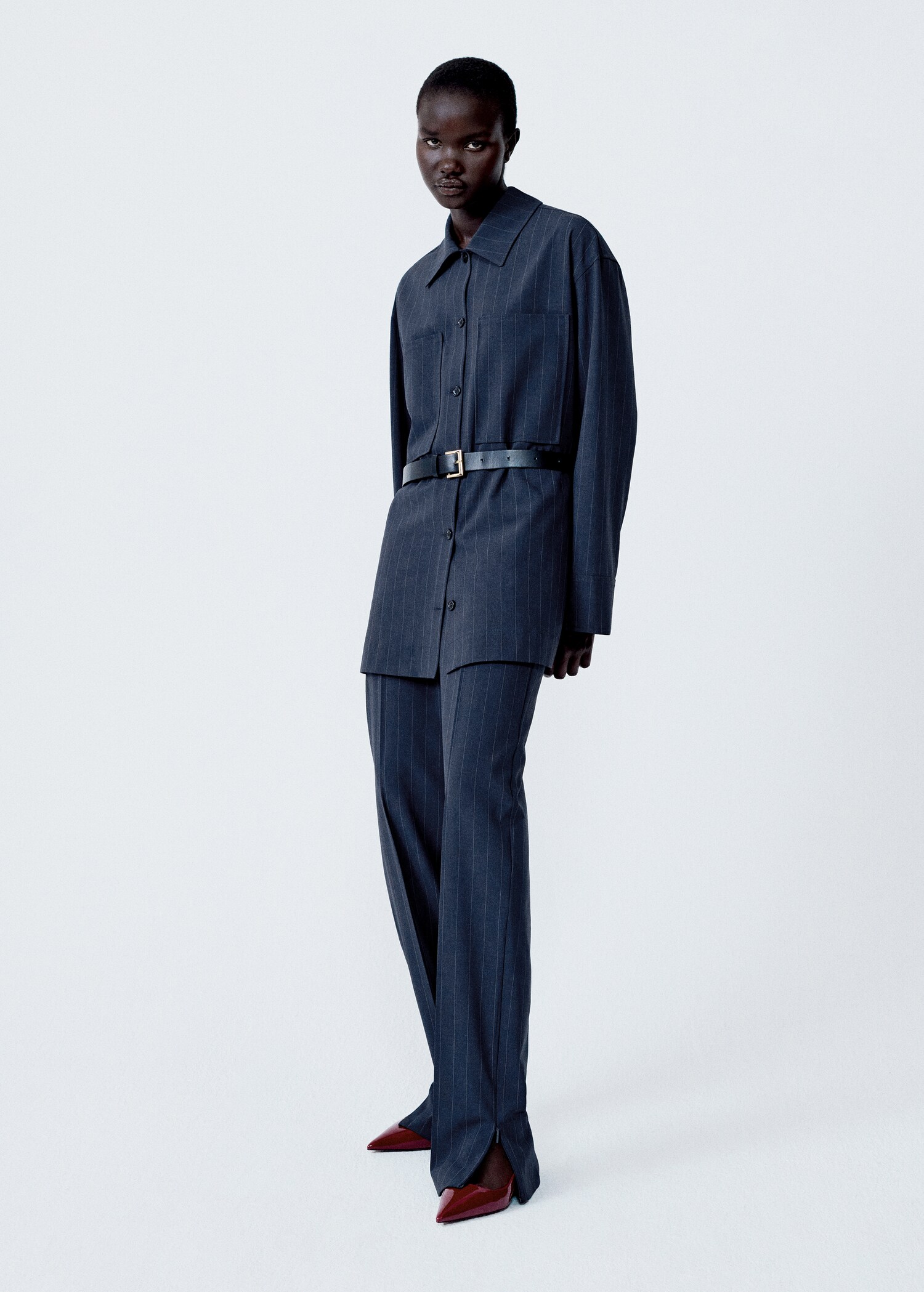 Pinstripe overshirt - Details of the article 9