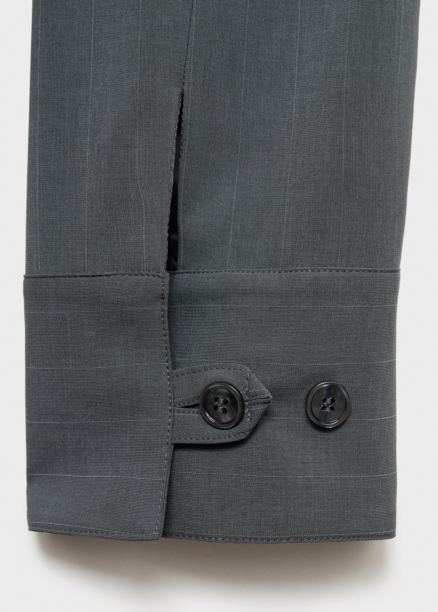 Striped jacket with double zip - Details of the article 0