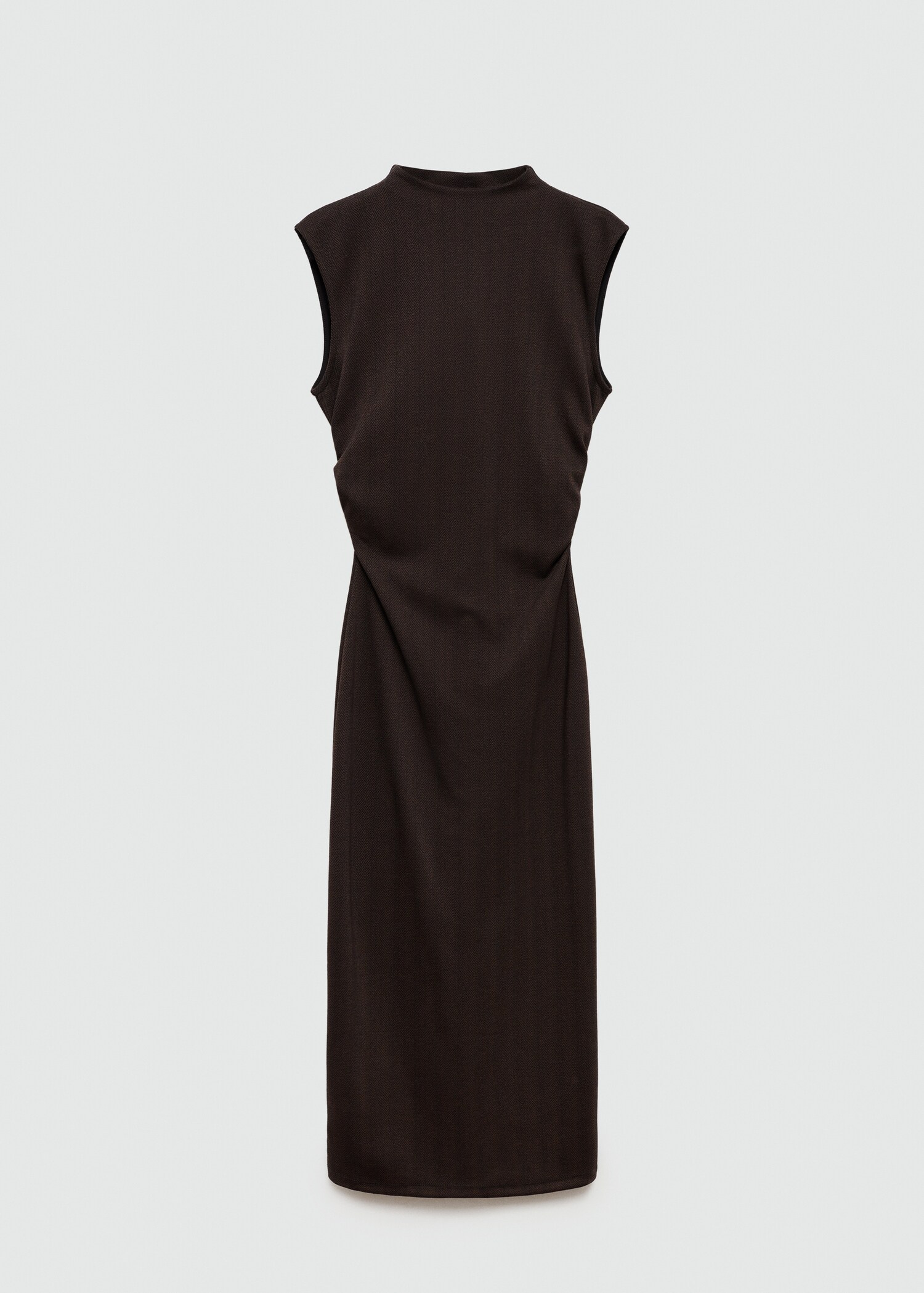Knitted dress with gathered detail - Article without model