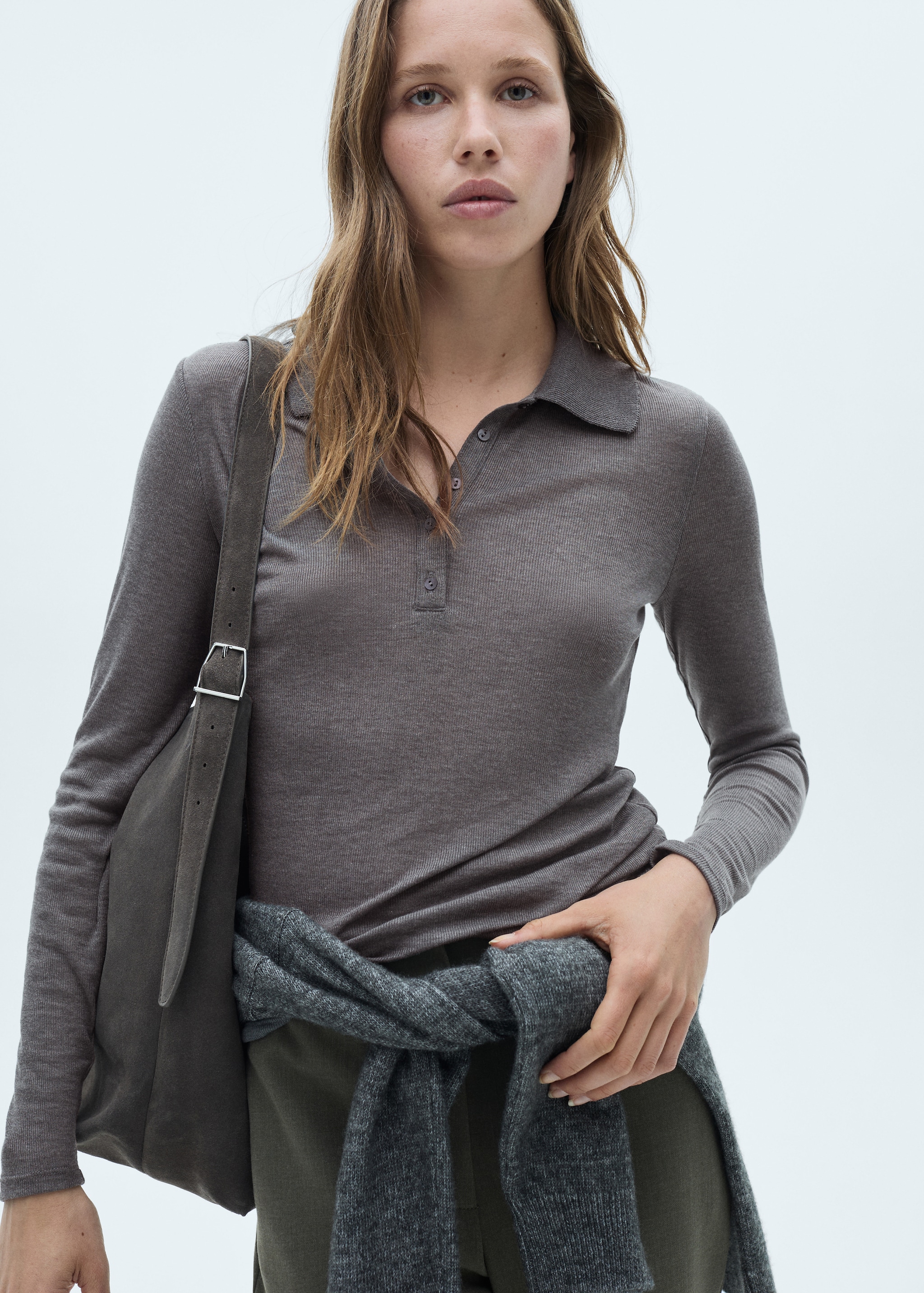 Polo à col boutonné Femme MANGO France (La Réunion)