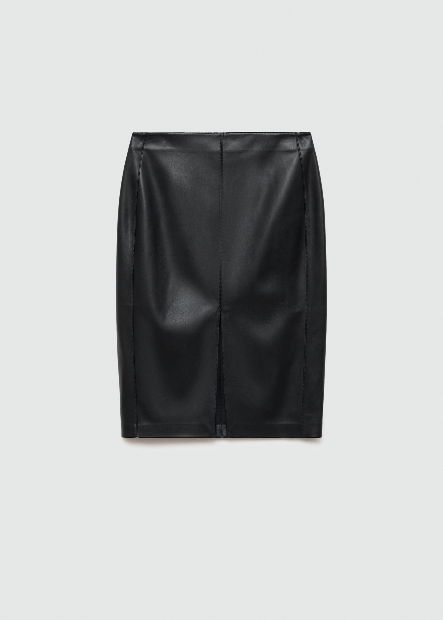 Leather-effect pencil skirt - Article without model