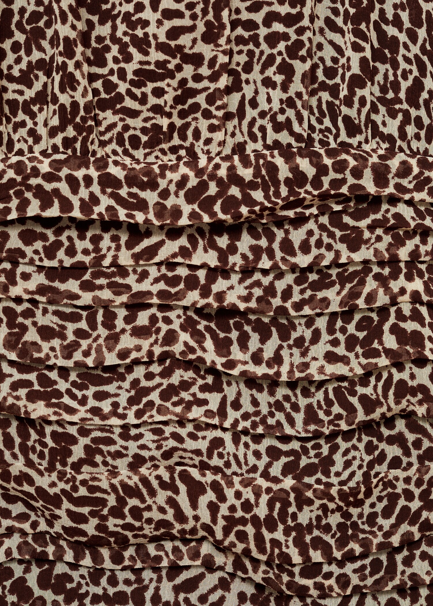 Robe drapée imprimé léopard - Détail de l'article 0