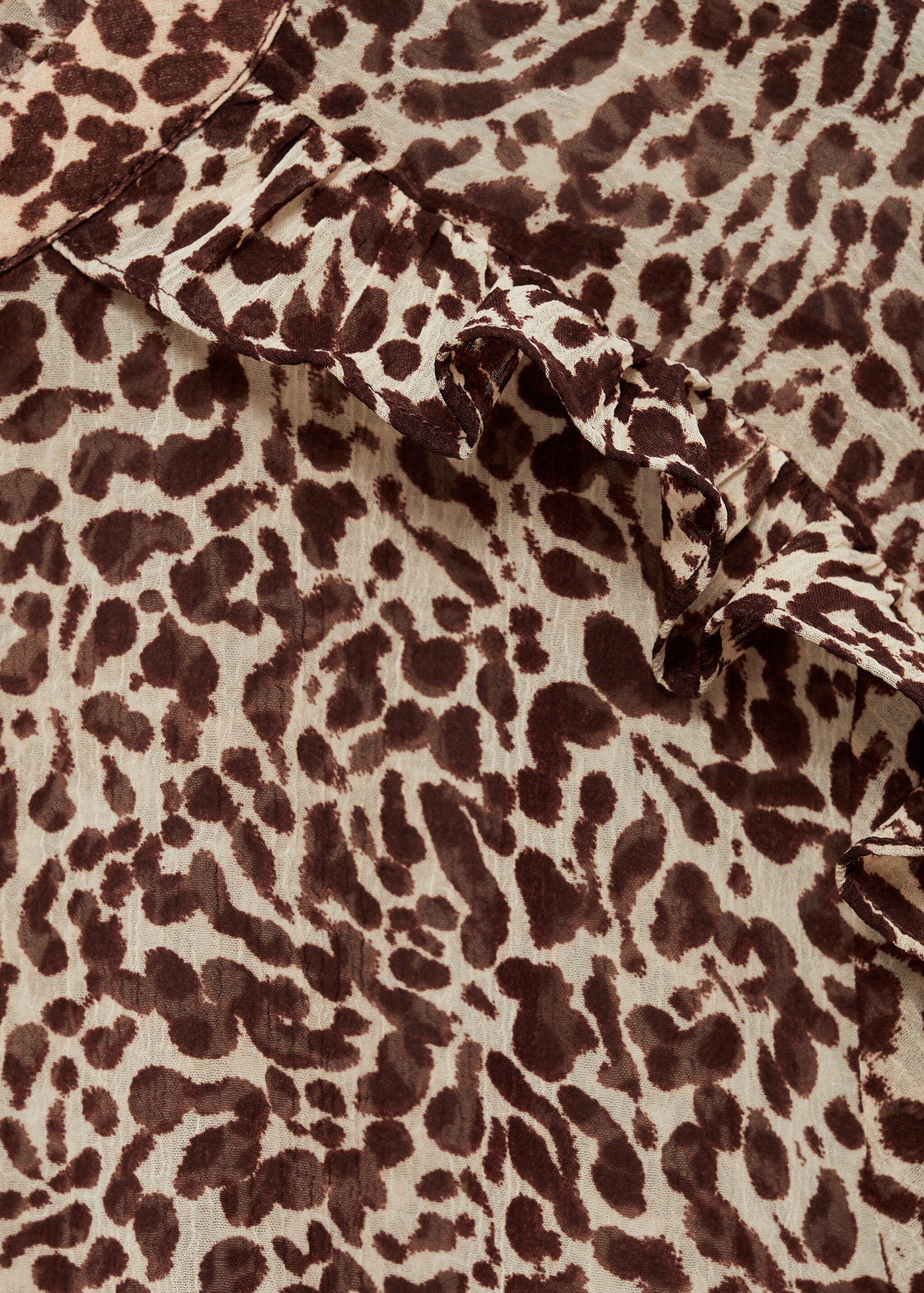 Leopard print draped dress - Details of the article 8