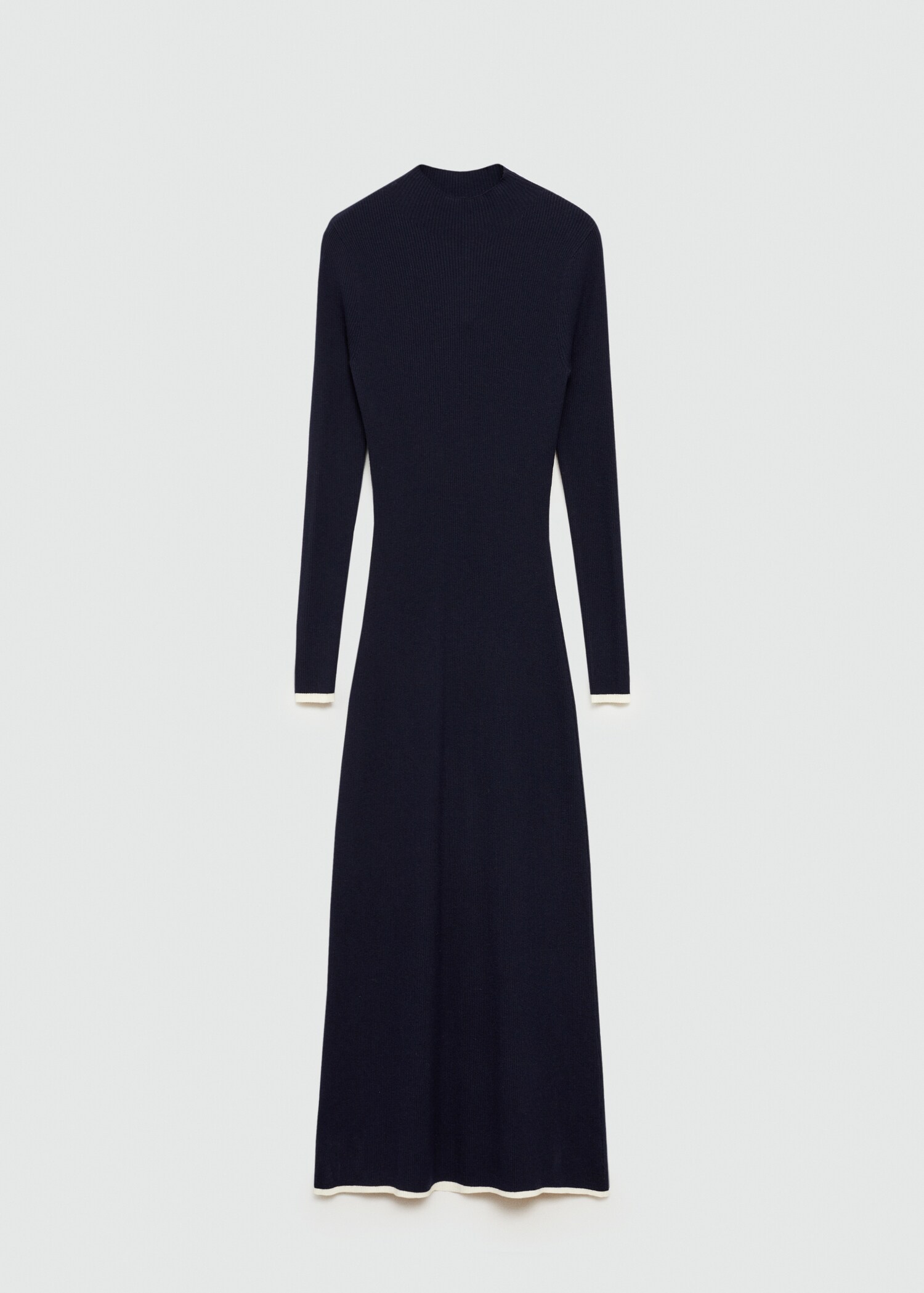 Knitted dress with contrasting trims - Article without model