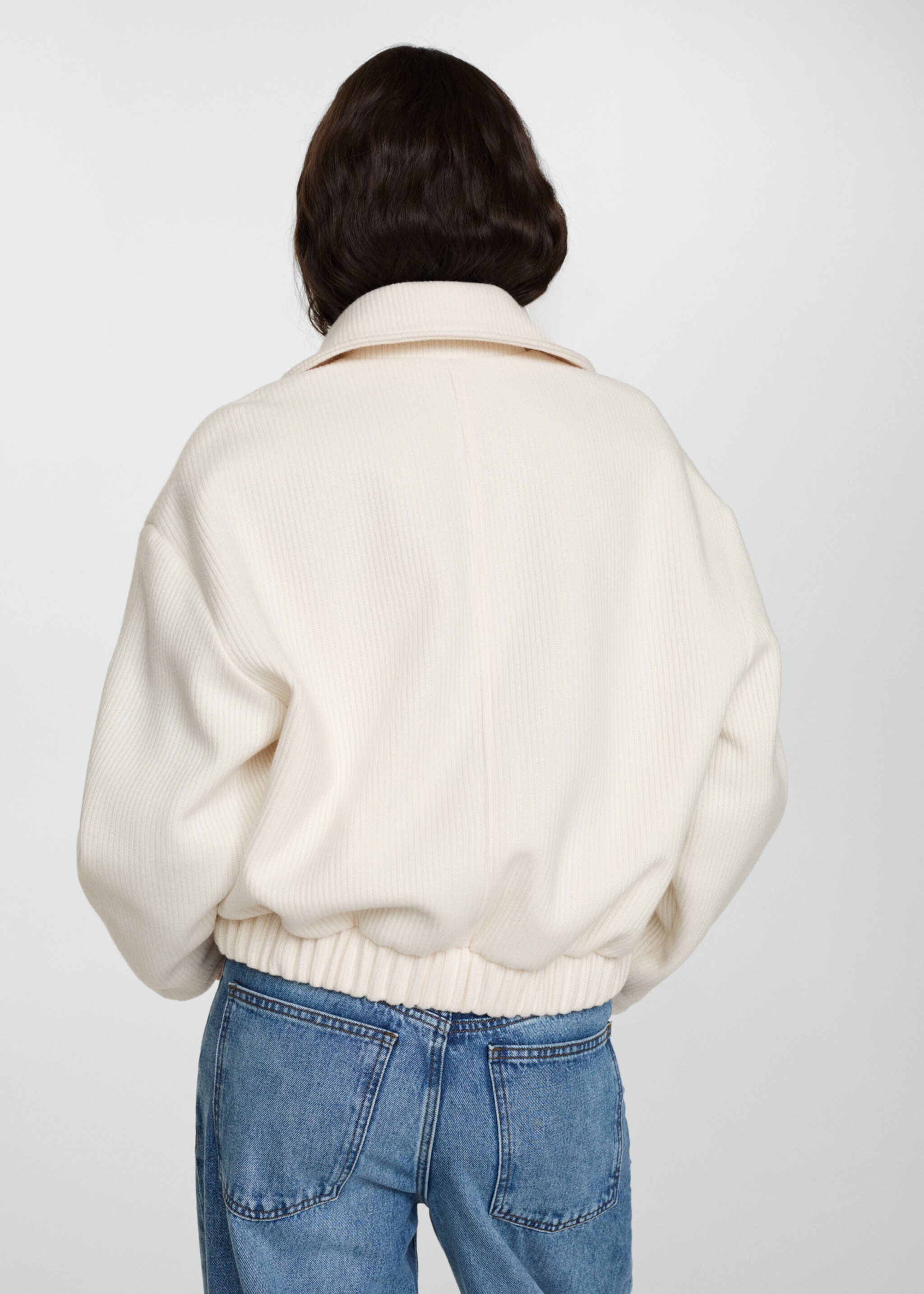Pocket knit jacket - Reverse of the article