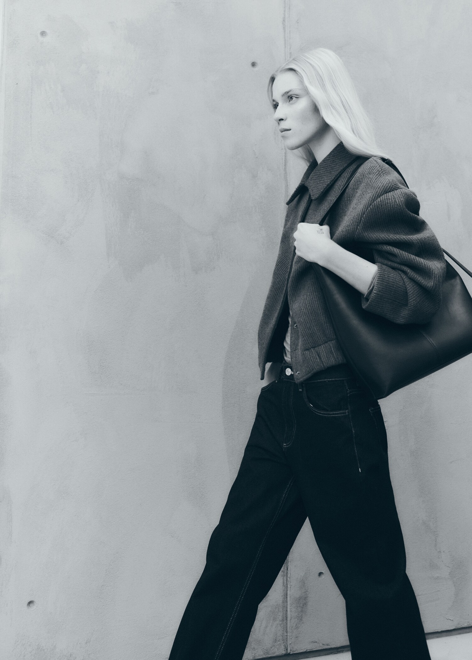 Pocket knit jacket Women MANGO USA